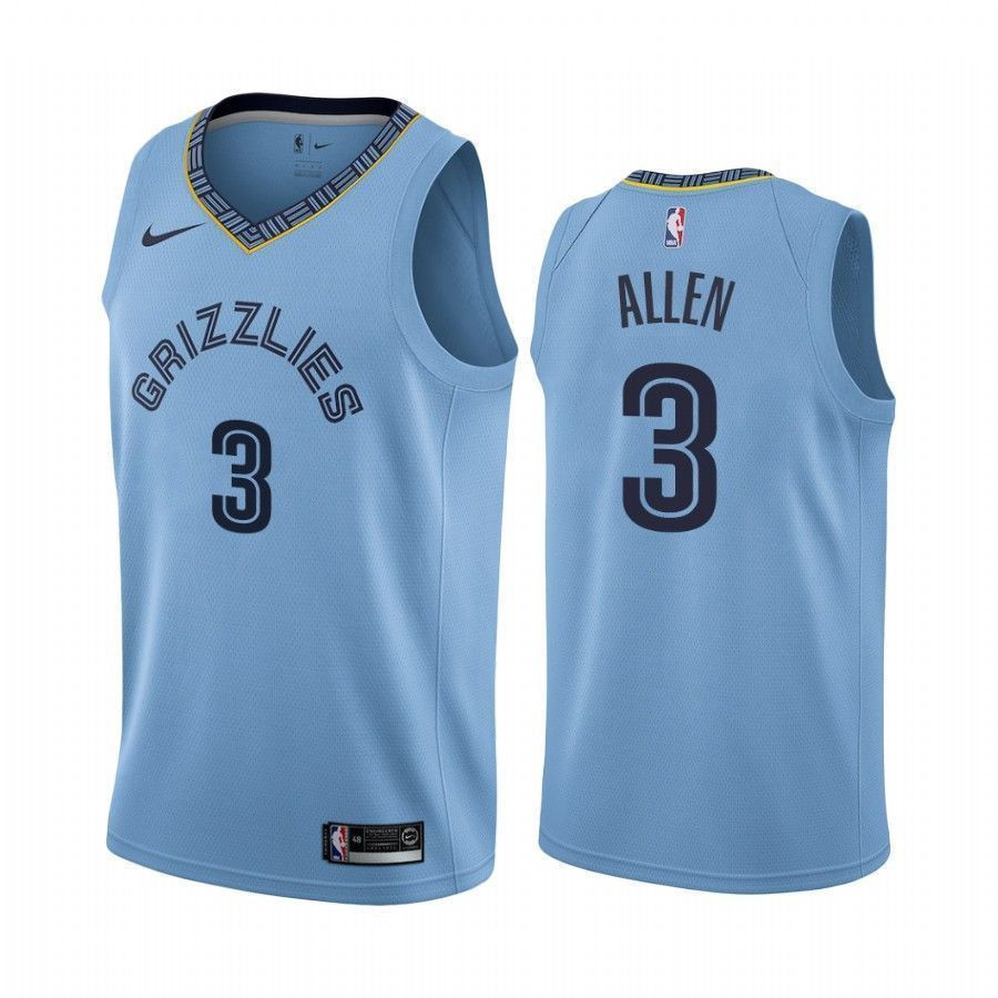 Men's Memphis Grizzlies Grayson Allen 3 Statet Jersey