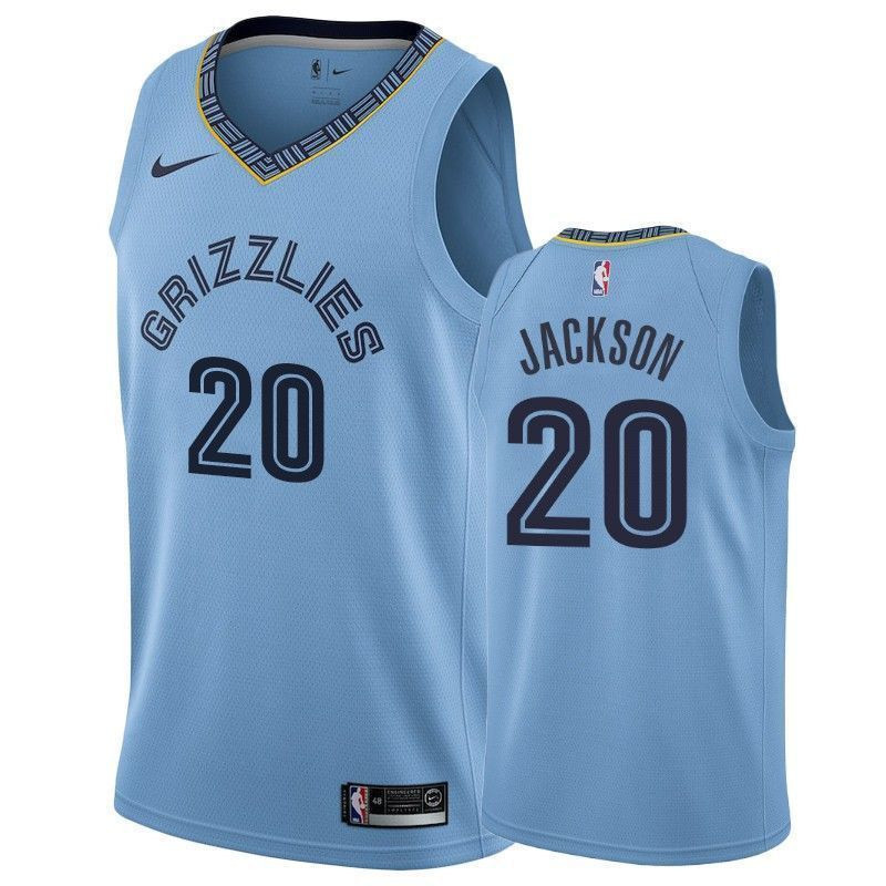 Men's Memphis Grizzlies Josh Jackson 20 Statet Jersey