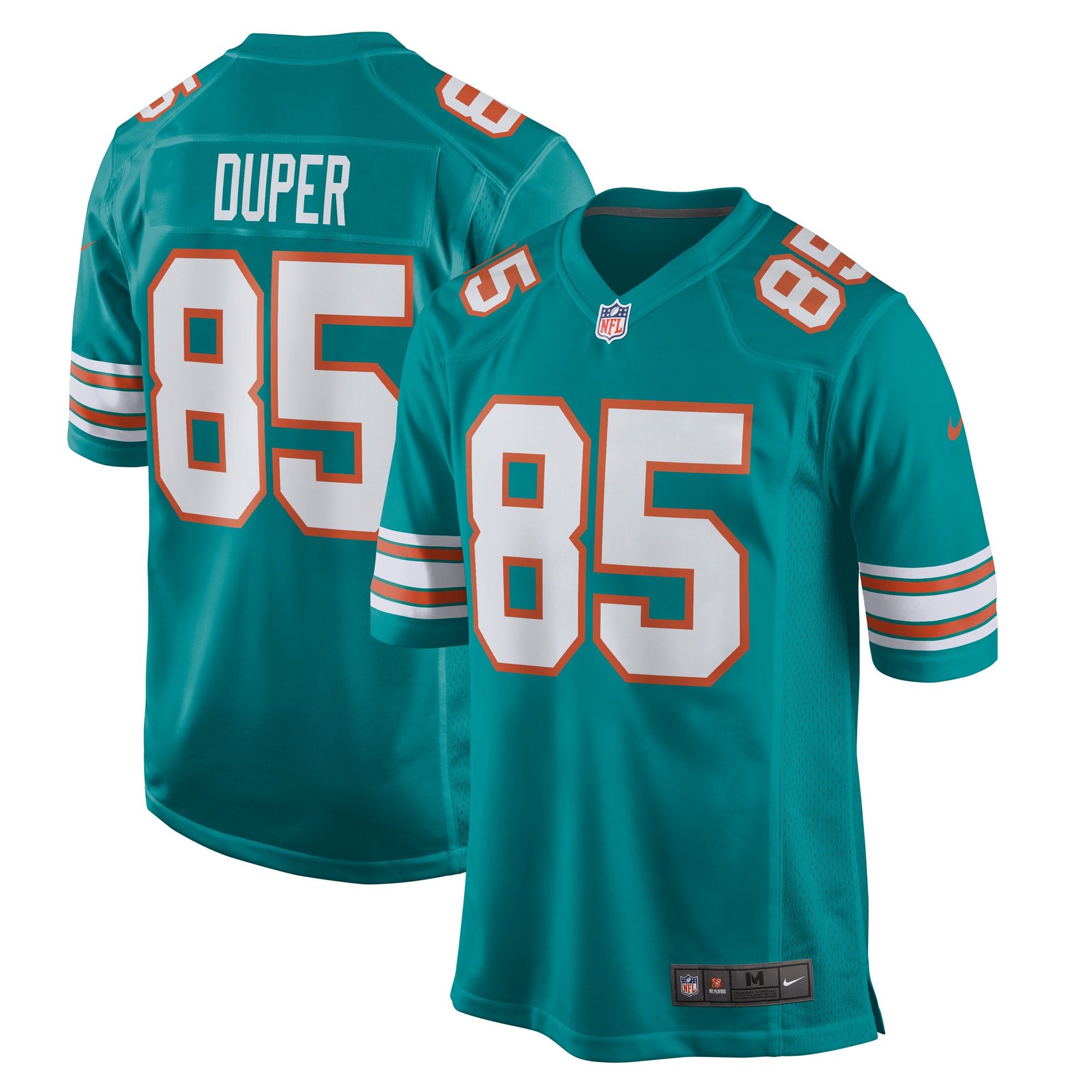 Men's Miami Dolphins Mark Duper Aqua Retired Player Jersey Js8696