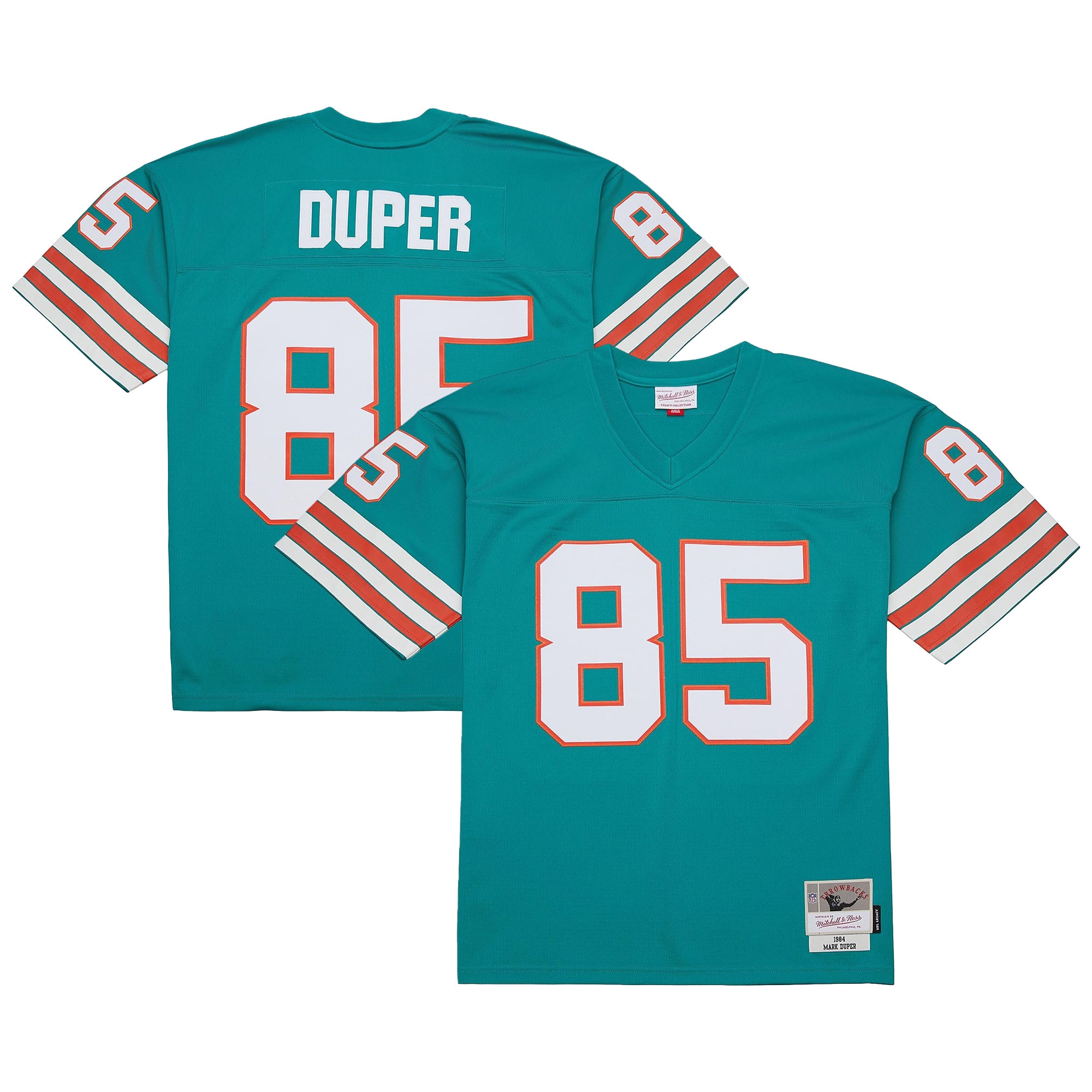 Men's Miami Dolphins Mark Duper Mitchell & Ness Aqua Legacy Jersey Js3250