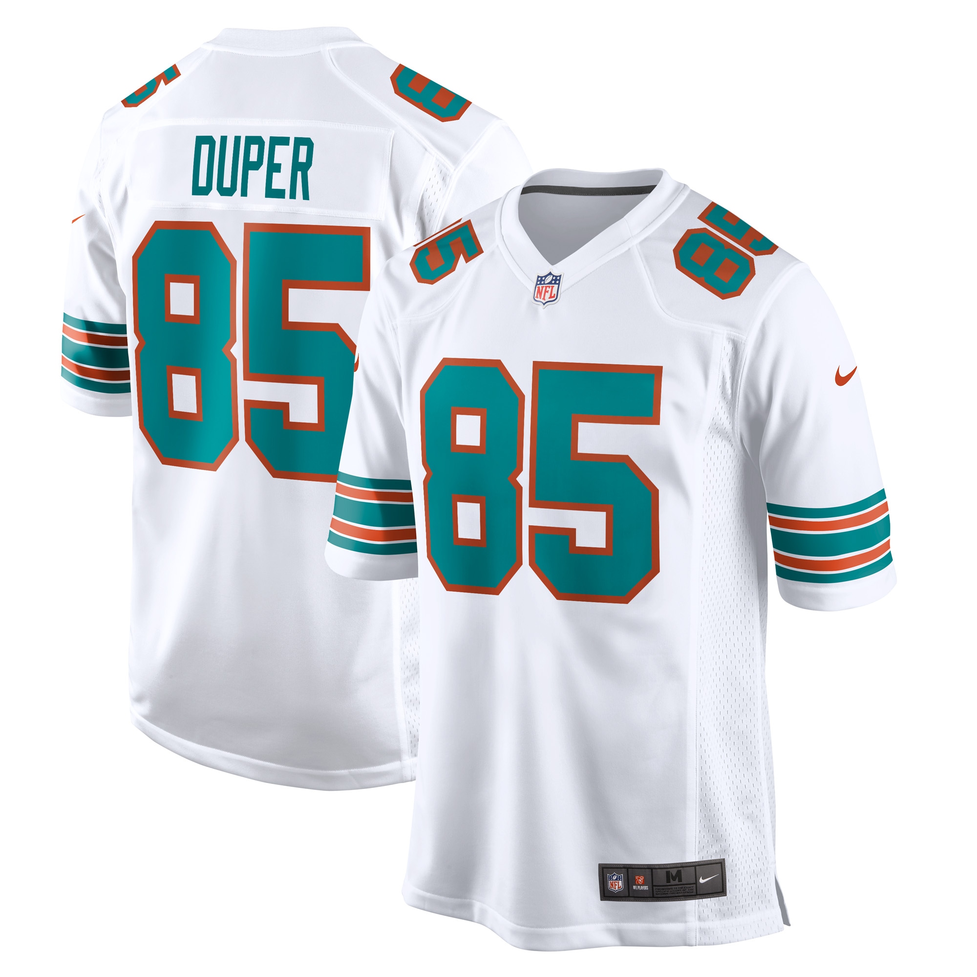 Men's Miami Dolphins Mark Duper White Retired Player Jersey Js1632