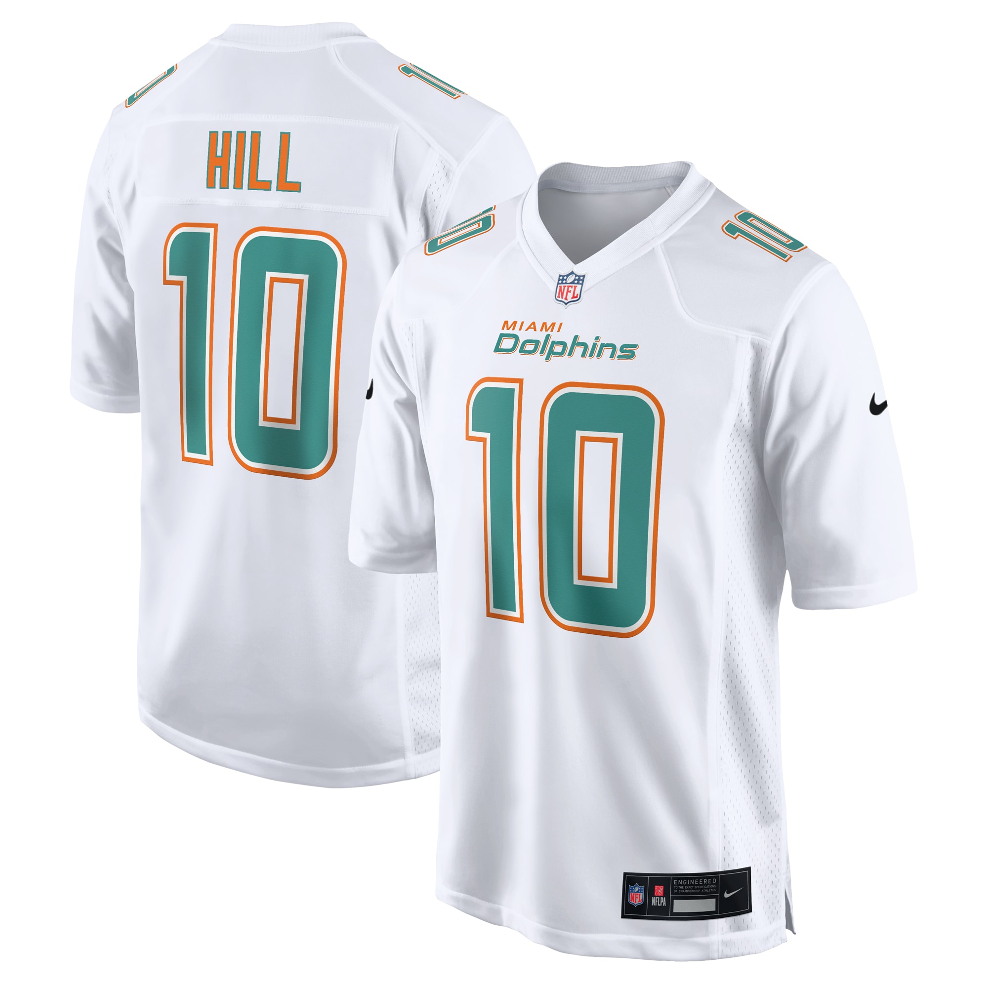 Men's Miami Dolphins Tyreek Hill White Fashion Game Jersey Js6223