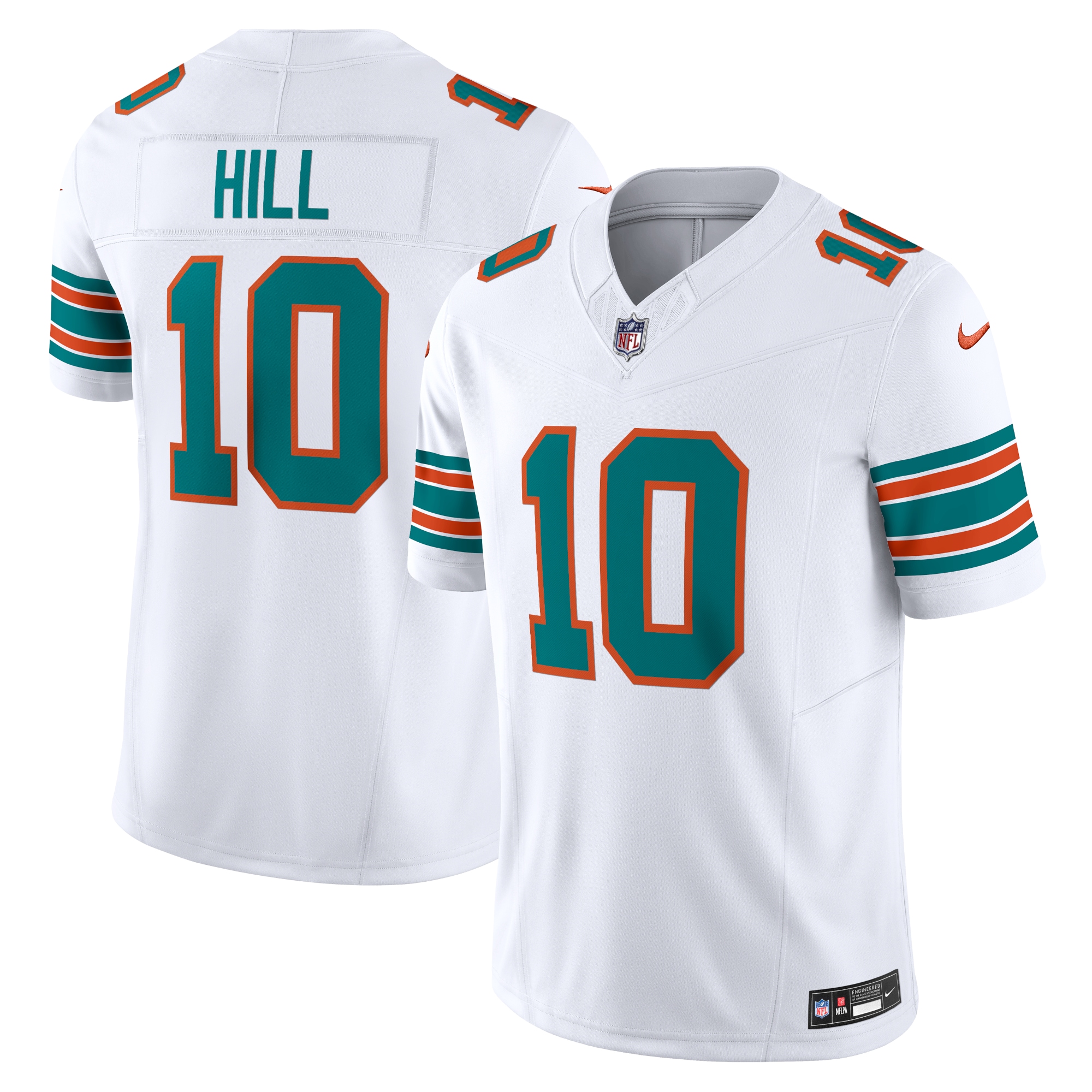 Men's Miami Dolphins Tyreek Hill White Vapor F.u.s.e. Limited Jersey Js8633