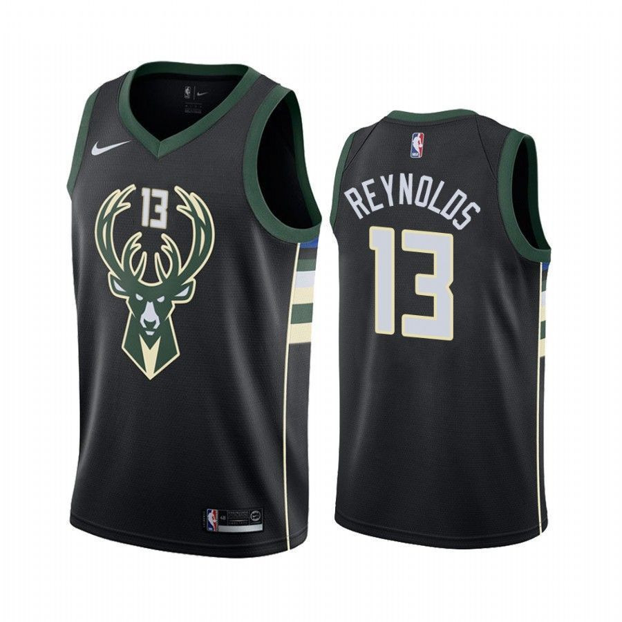 Men's Milwaukee Bucks Cameron Reynolds 13 Statet Jersey