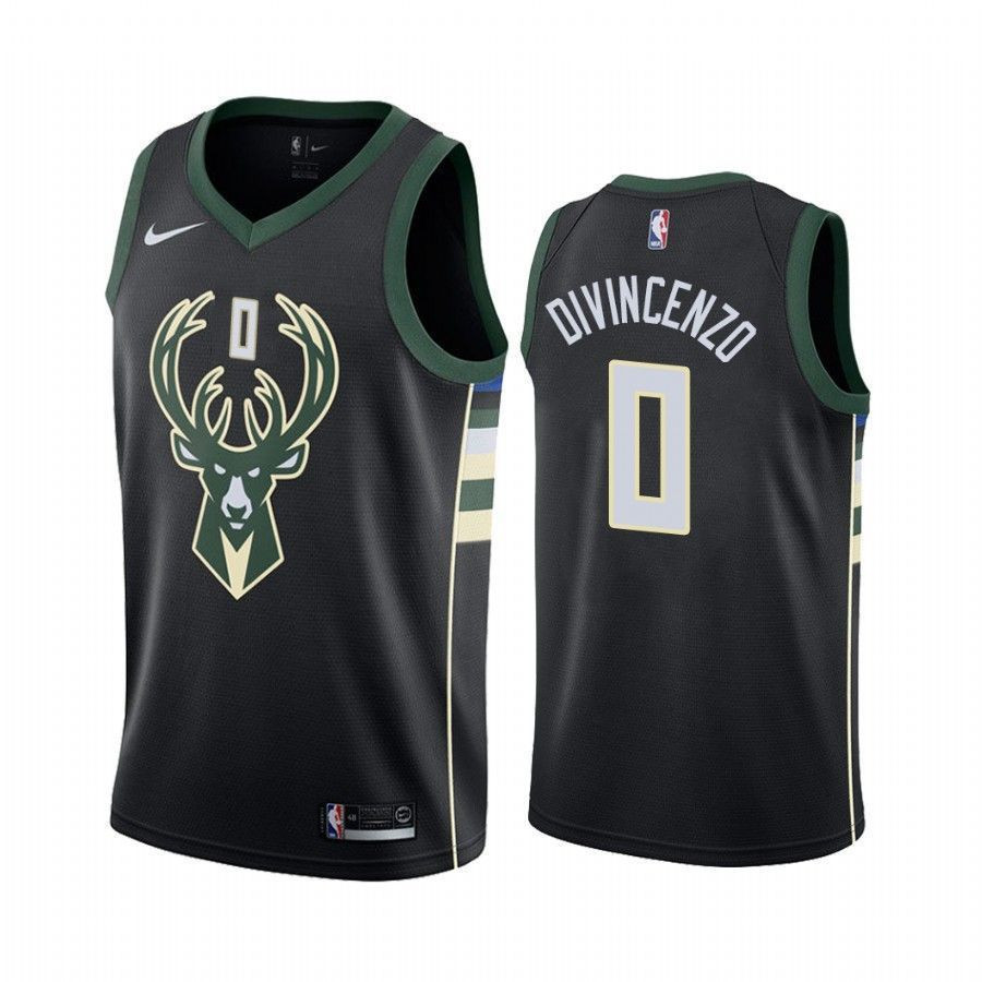 Men's Milwaukee Bucks Donte Divincenzo 0 Statet Jersey