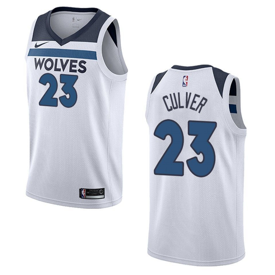 Men's Minnesota Timberwolves 23 Jarrett Culver Association Swingman Jersey - White