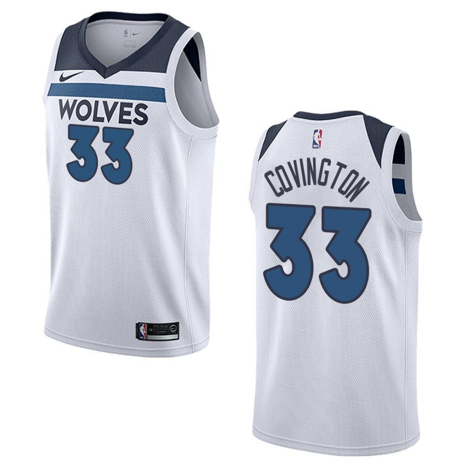 Men's Minnesota Timberwolves 33 Robert Covington Association Swingman Jersey - White