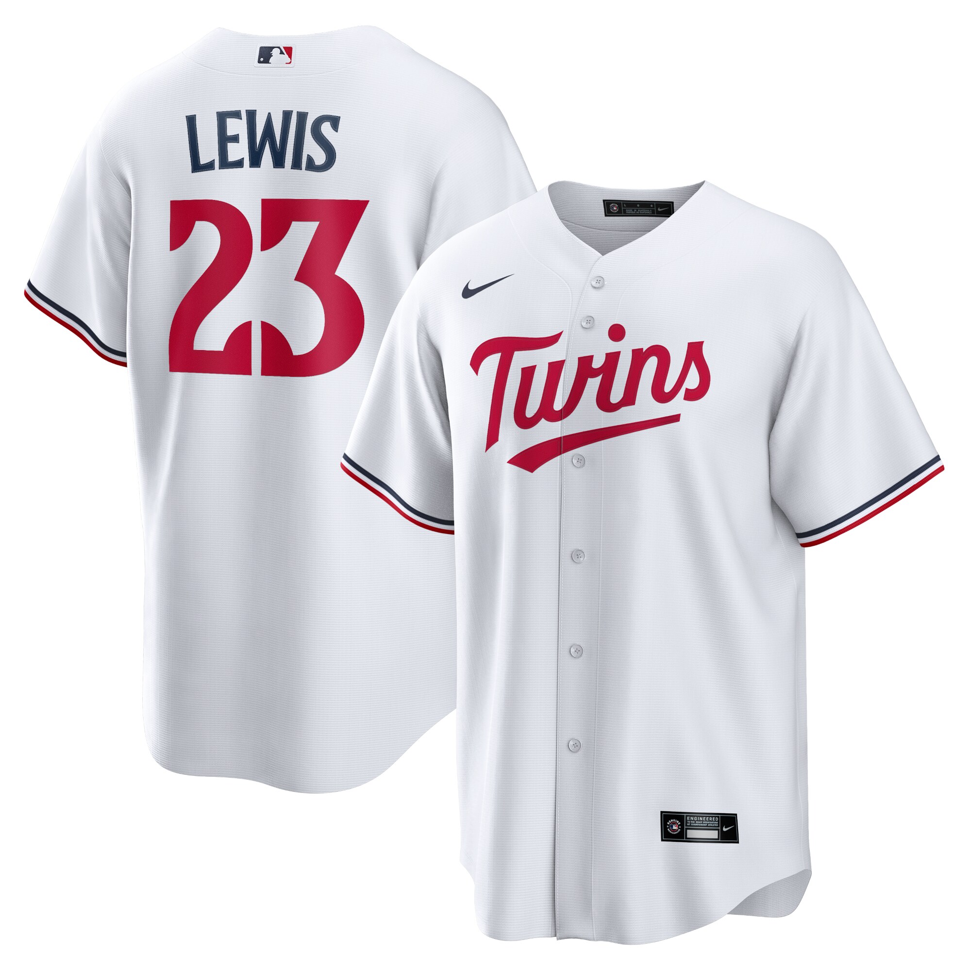 Men's Minnesota Twins Royce Lewis White Player Jersey