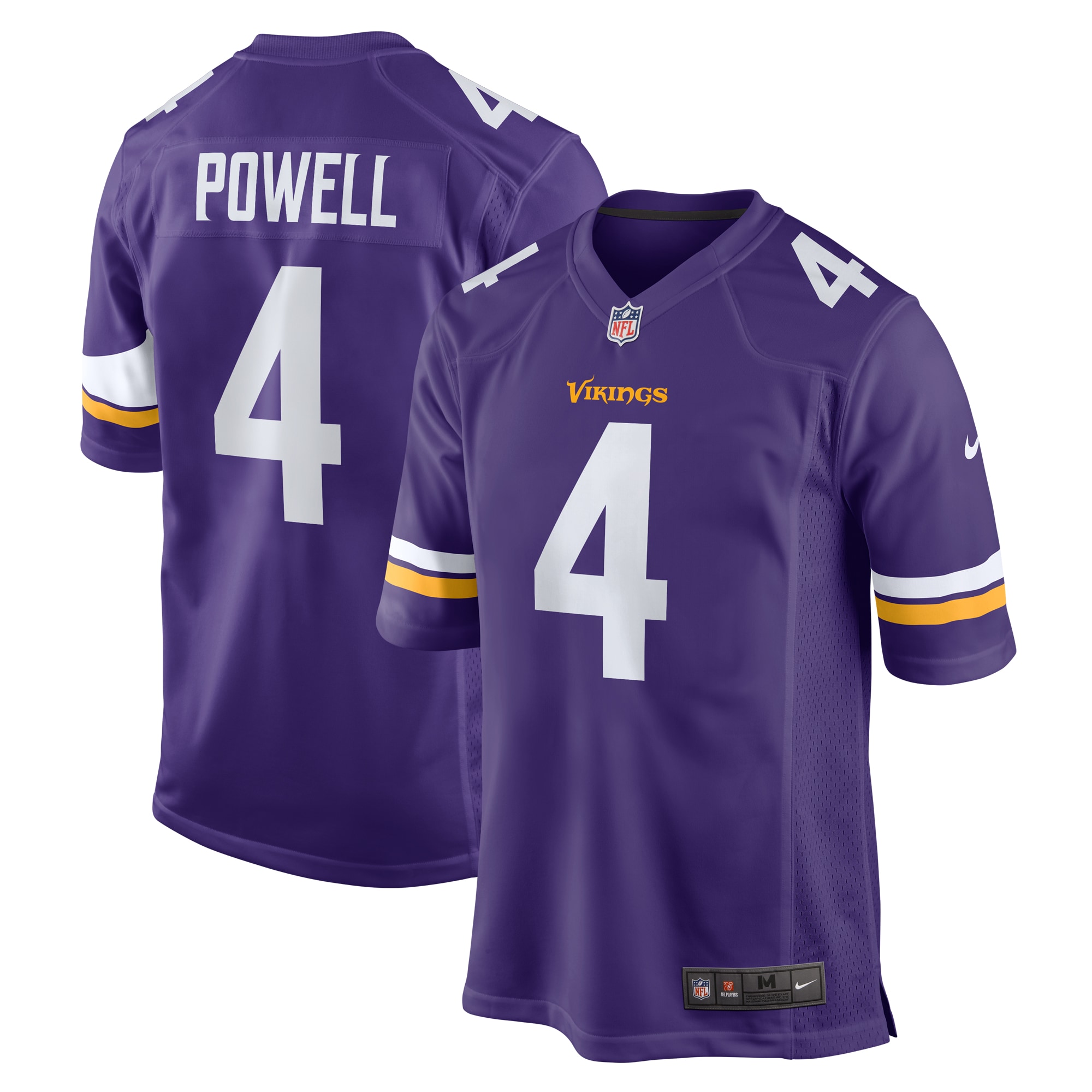 Men's Minnesota Vikings Brandon Powell Purple Game Jersey Js4087