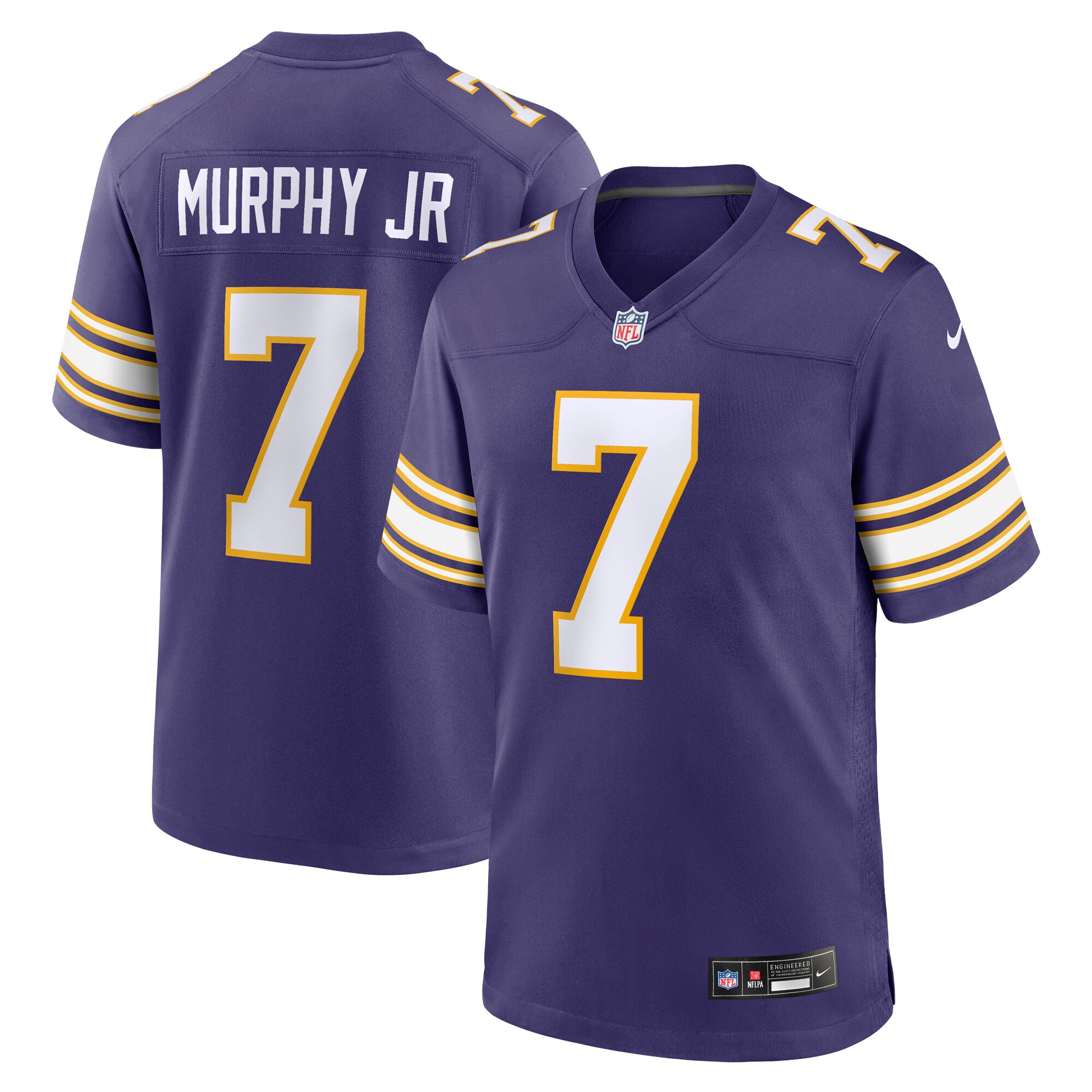 Men's Minnesota Vikings Byron Murphy Jr. Purple Classic Player Game Jersey Js8946