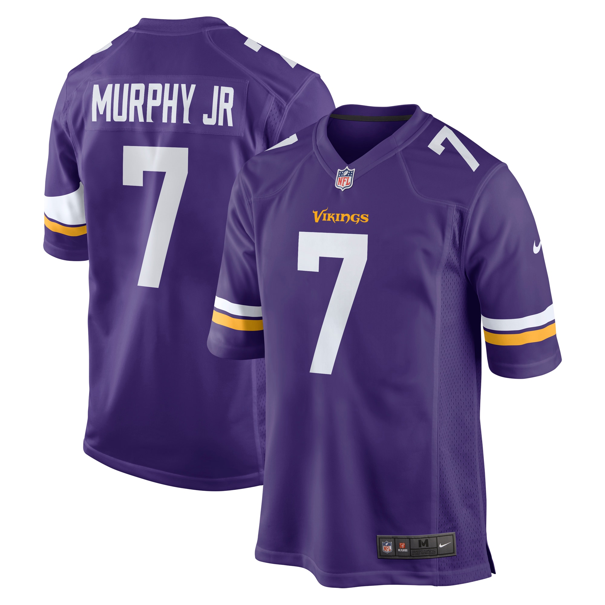 Men's Minnesota Vikings Byron Murphy Jr. Purple Game Jersey Js2781