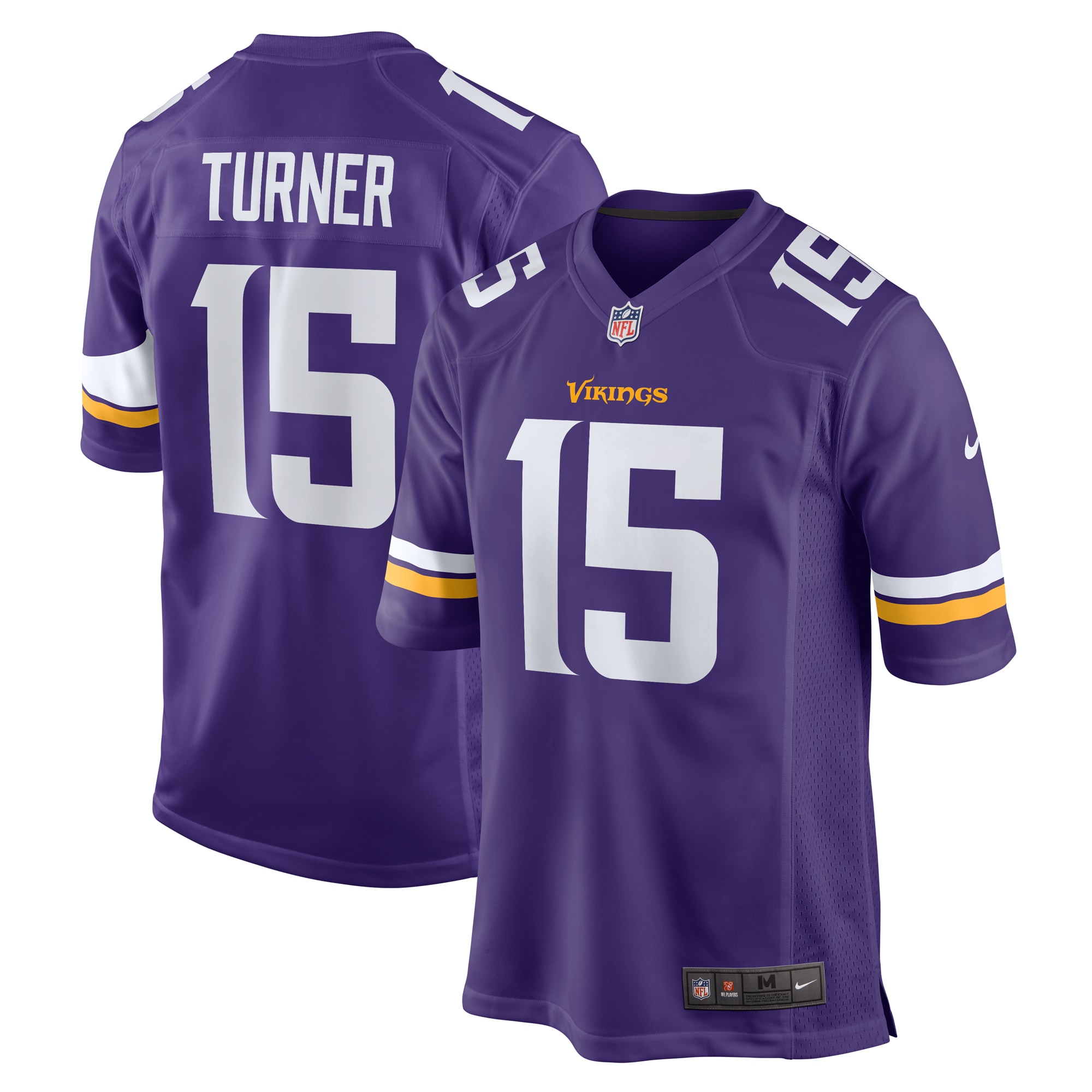 Men's Minnesota Vikings Dallas Turner Purple Game Jersey Js2015