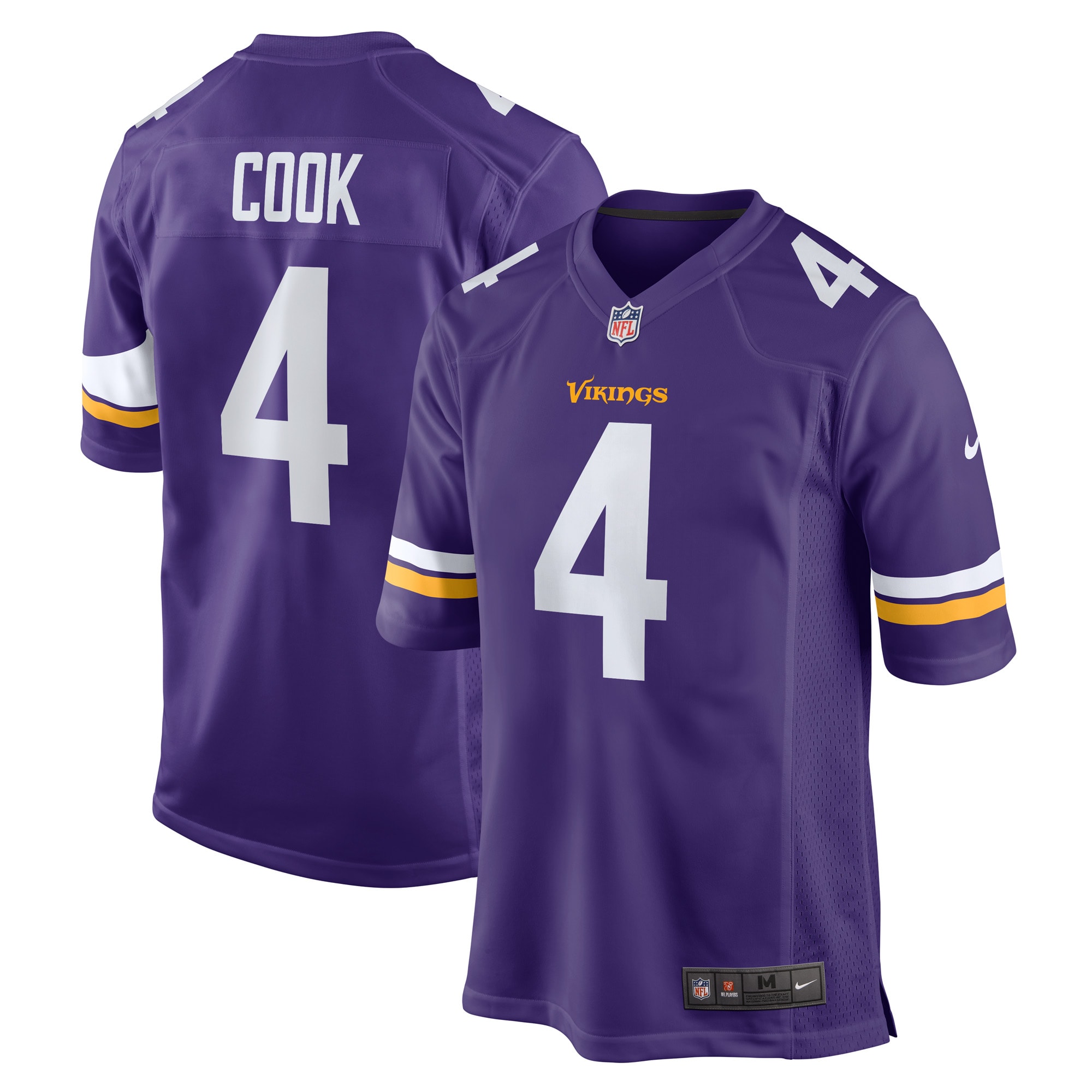 Men's Minnesota Vikings Dalvin Cook Purple Game Jersey Js7490
