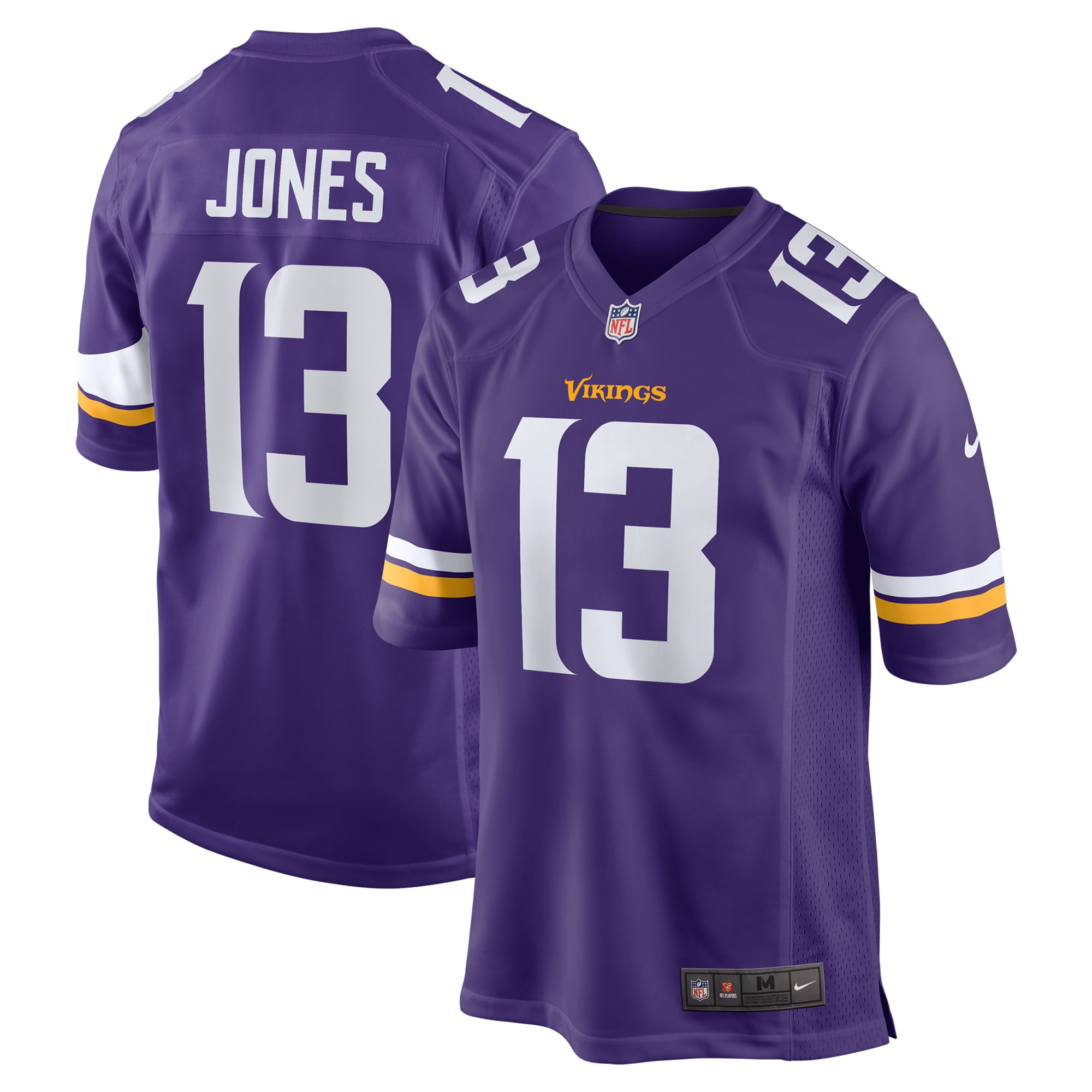 Men's Minnesota Vikings Daniel Jones Purple Team Game Jersey Js3221