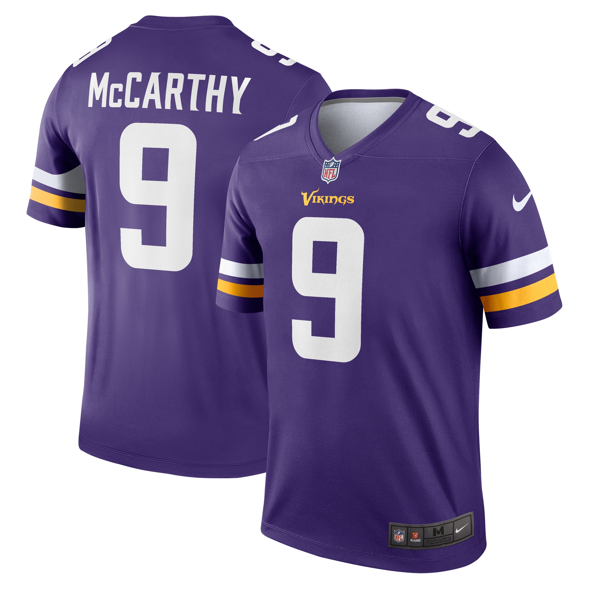 Men's Minnesota Vikings J.j. Mccarthy Purple Team Legend Player Performance Jersey Js5600