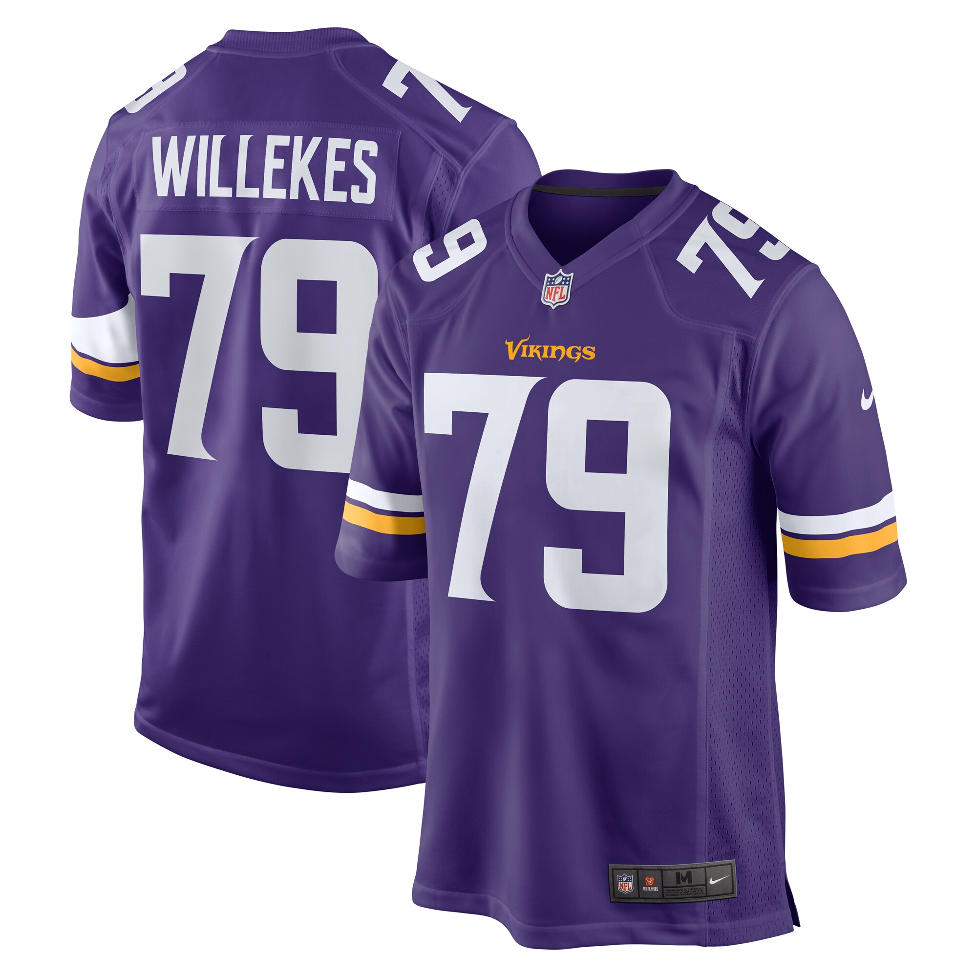 Men's Minnesota Vikings Kenny Willekes Purple Game Jersey Js5084