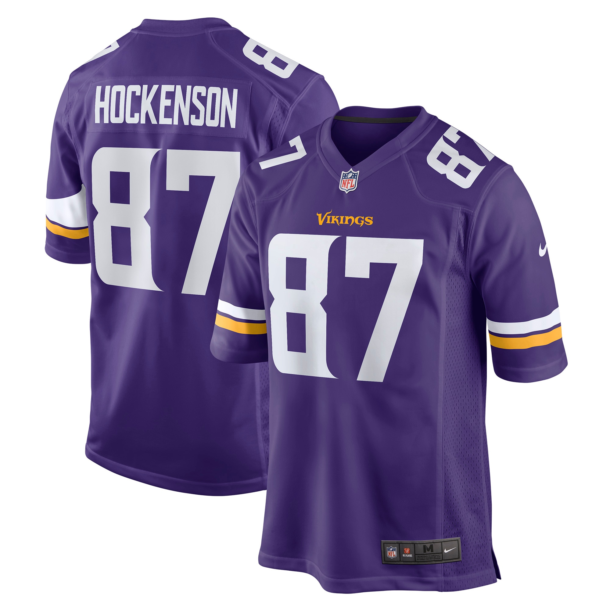 Men's Minnesota Vikings T.j. Hockenson Purple Game Player Jersey Js2052