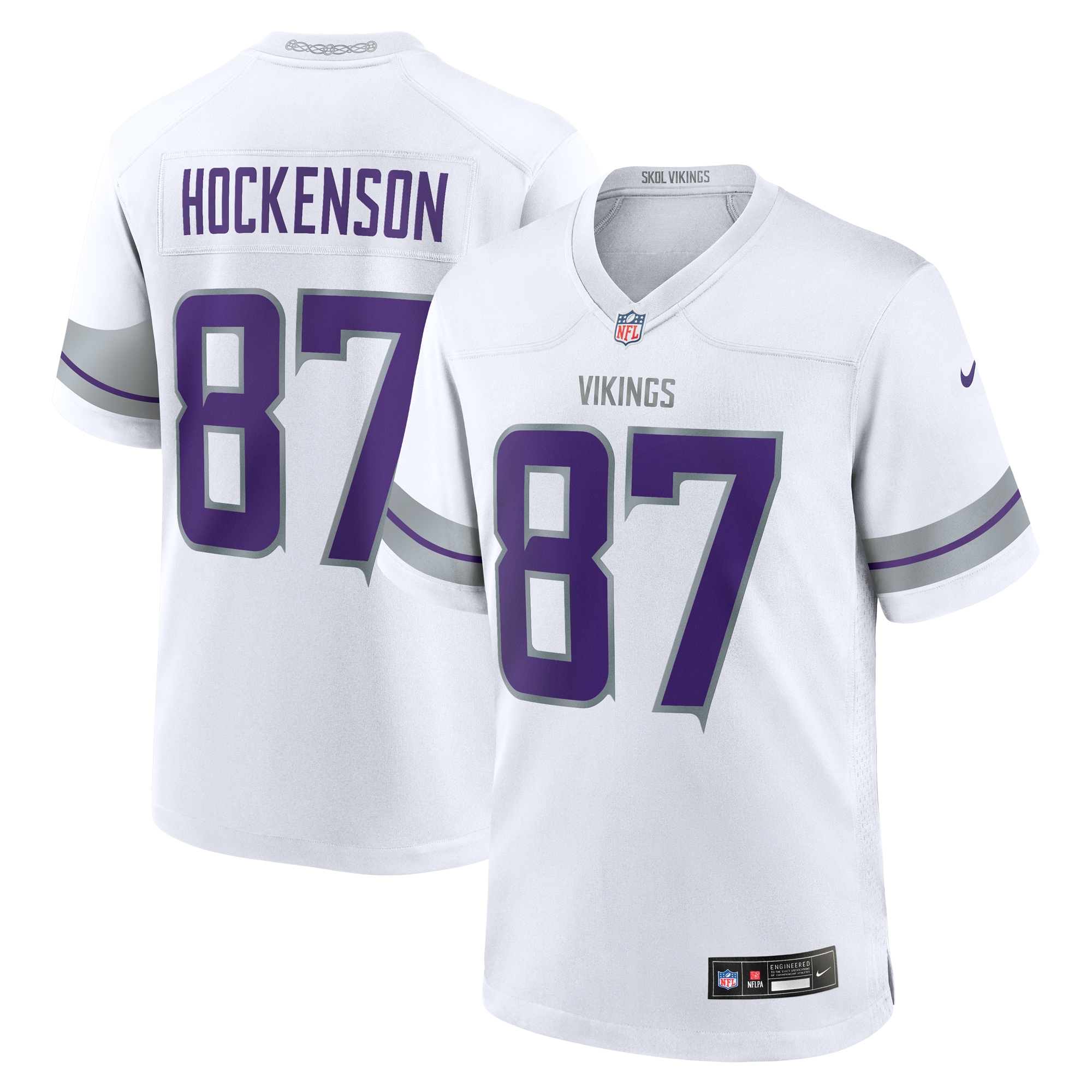 Men's Minnesota Vikings T.j. Hockenson White Alternate Game Player Jersey Js7070