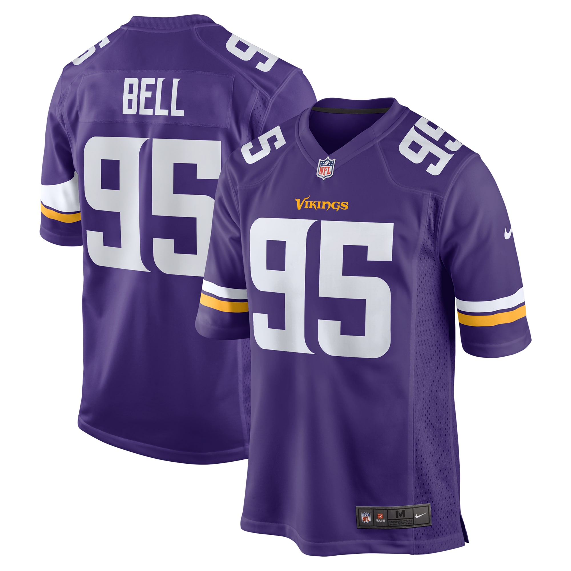 Men's Minnesota Vikings Travis Bell Purple Game Jersey Js4651