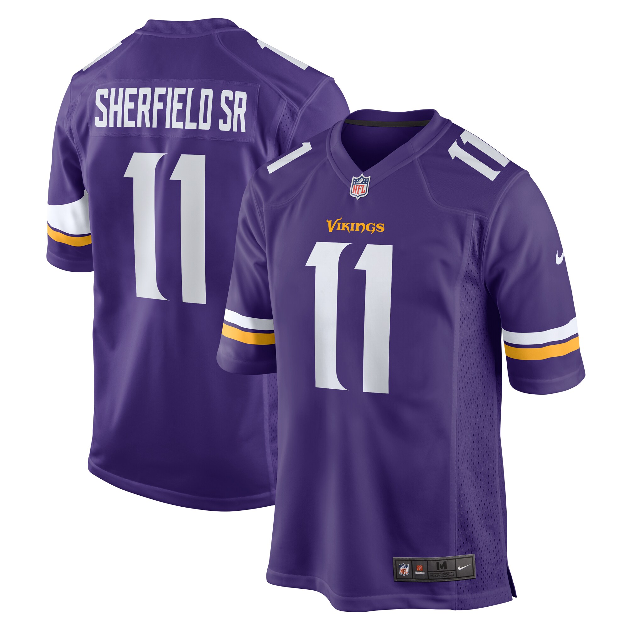 Men's Minnesota Vikings Trent Sherfield Sr. Purple Game Jersey Js7374