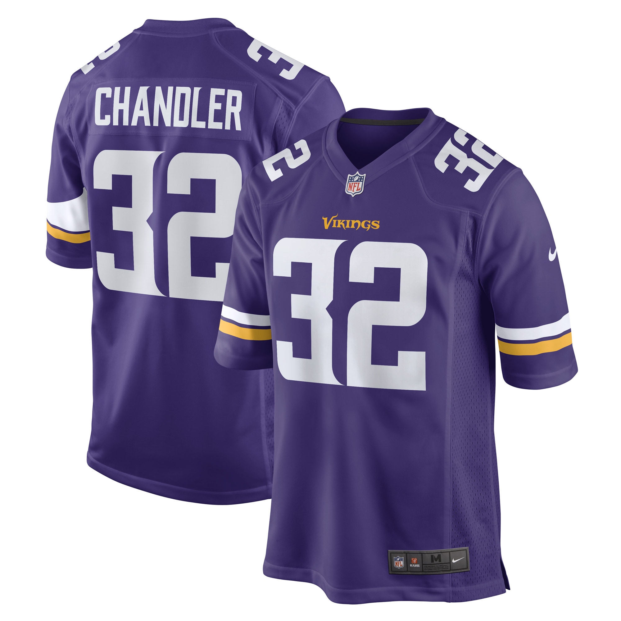 Men's Minnesota Vikings Ty Chandler Purple Game Player Jersey Js5886