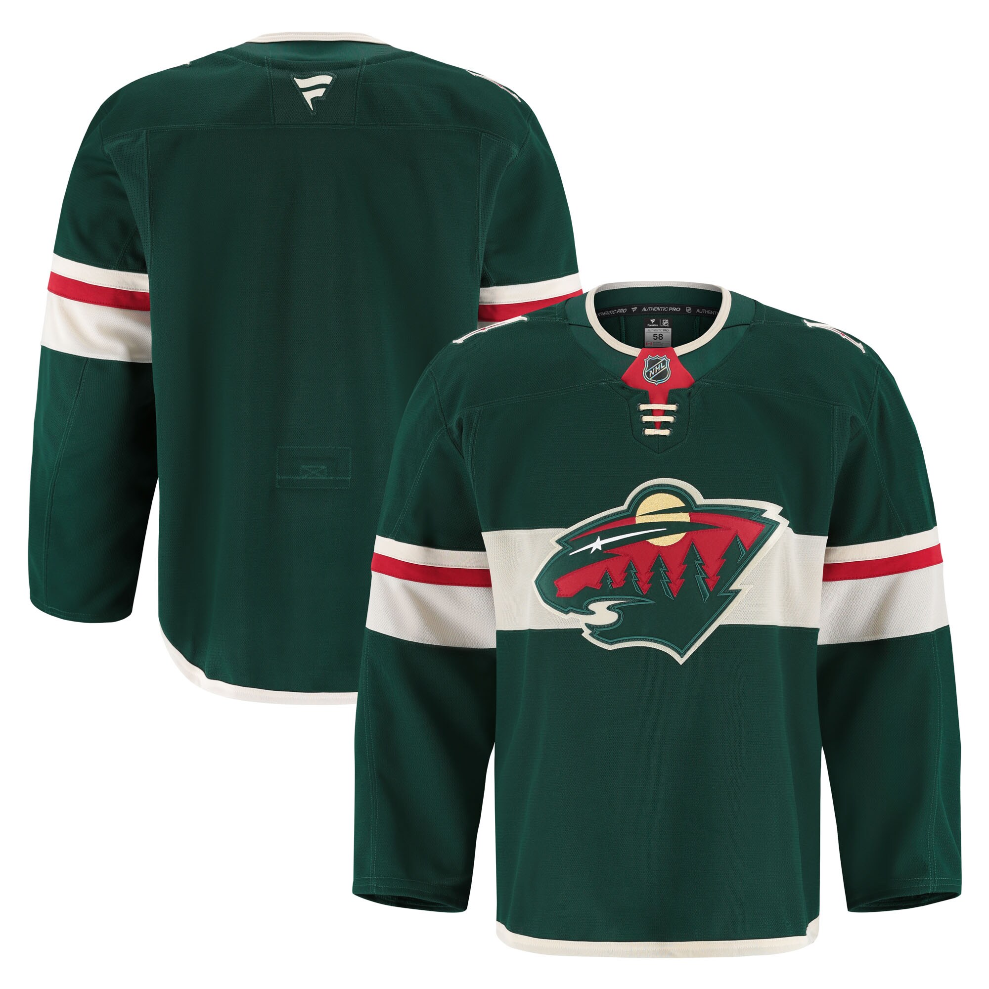 Men's Minnesota Wild Green Home Pro Jersey