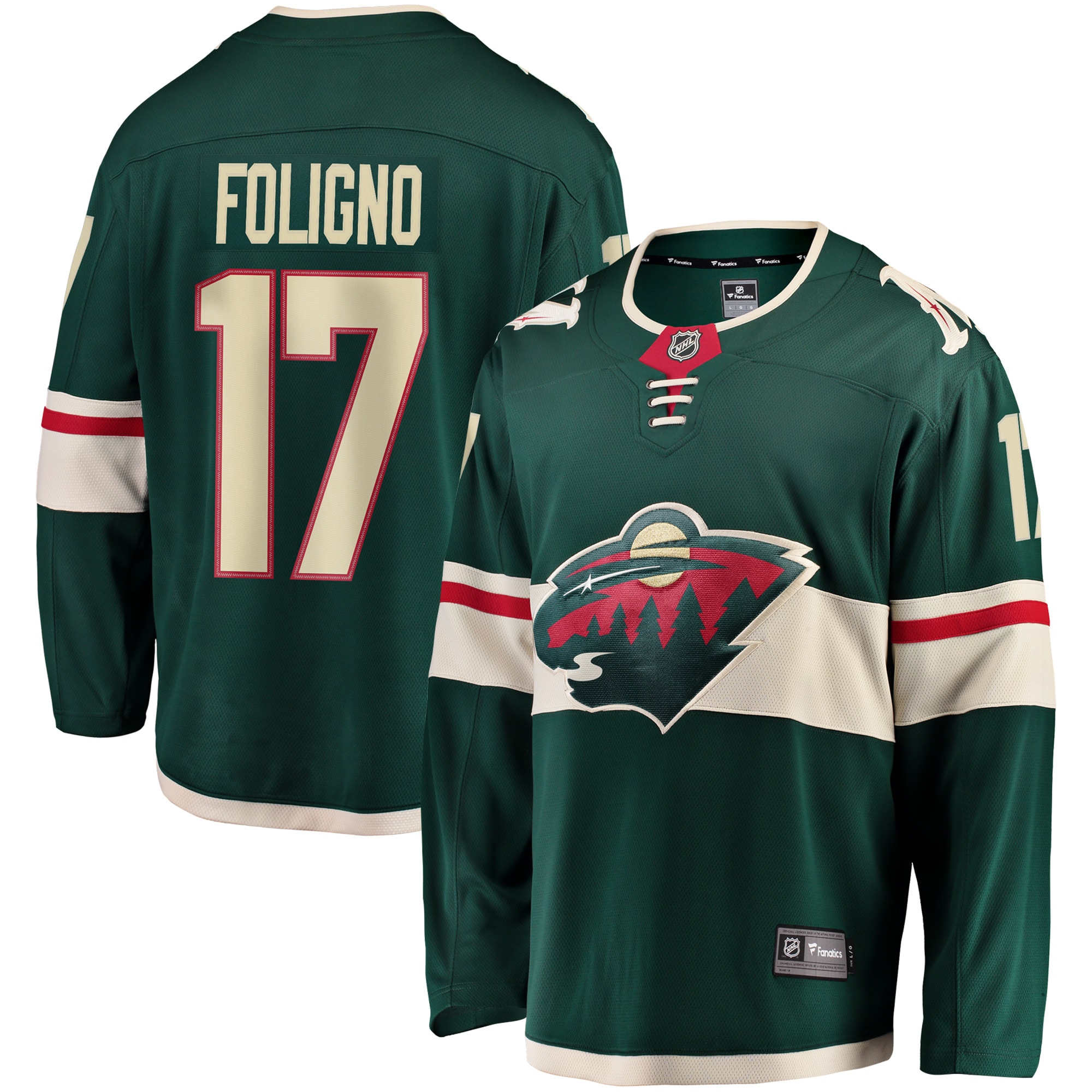Men's Minnesota Wild Marcus Foligno Green Breakaway Jersey