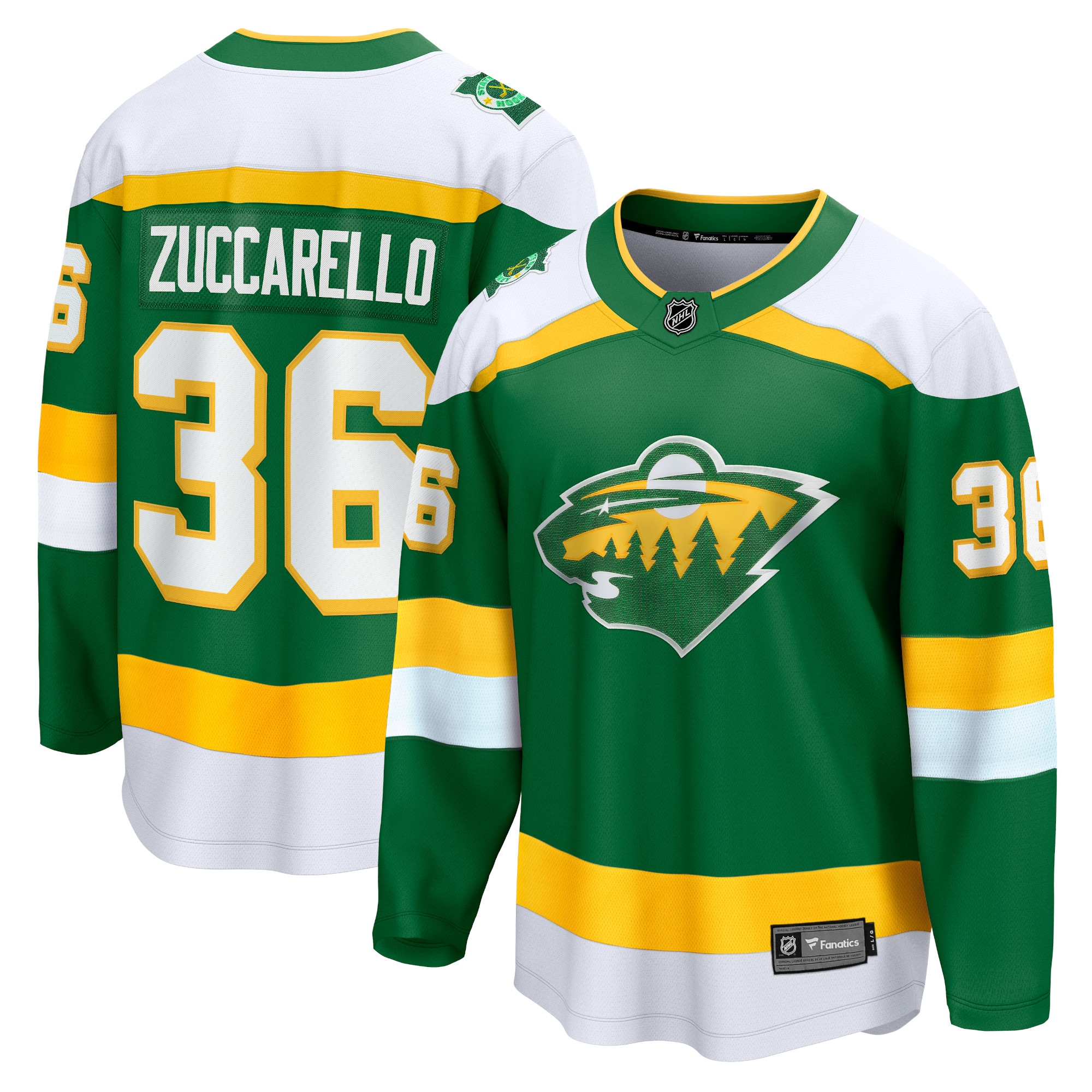 Men's Minnesota Wild Mats Zuccarello Green Alternate Premier Breakaway Player Jersey