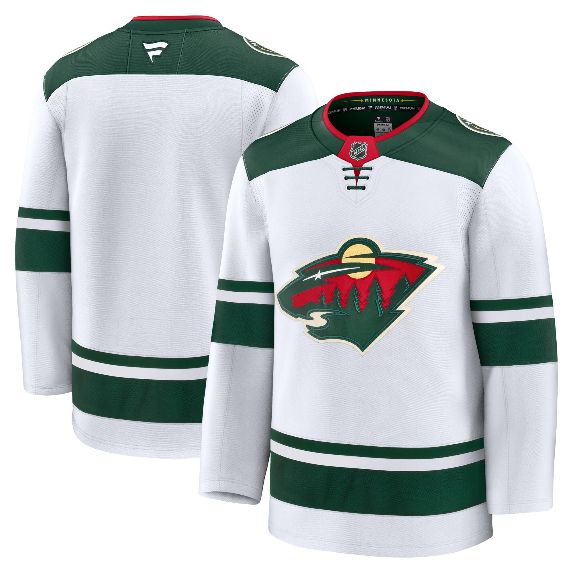 Men's Minnesota Wild White Away Premium Jersey