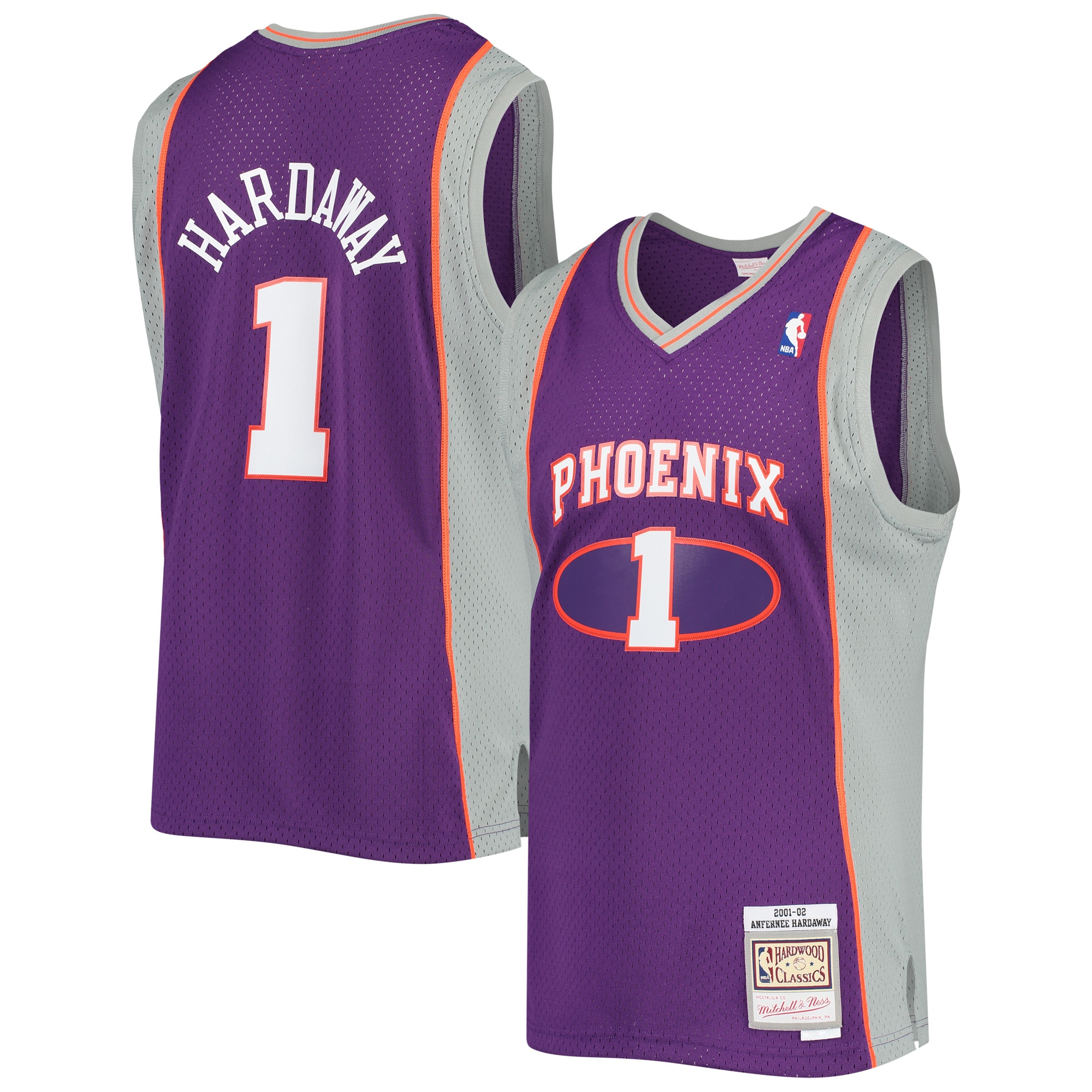 Men's Mitchell & Ness Penny Hardaway Purple Phoenix Suns 2001-2002 Hardwood Classics Swingman Jersey