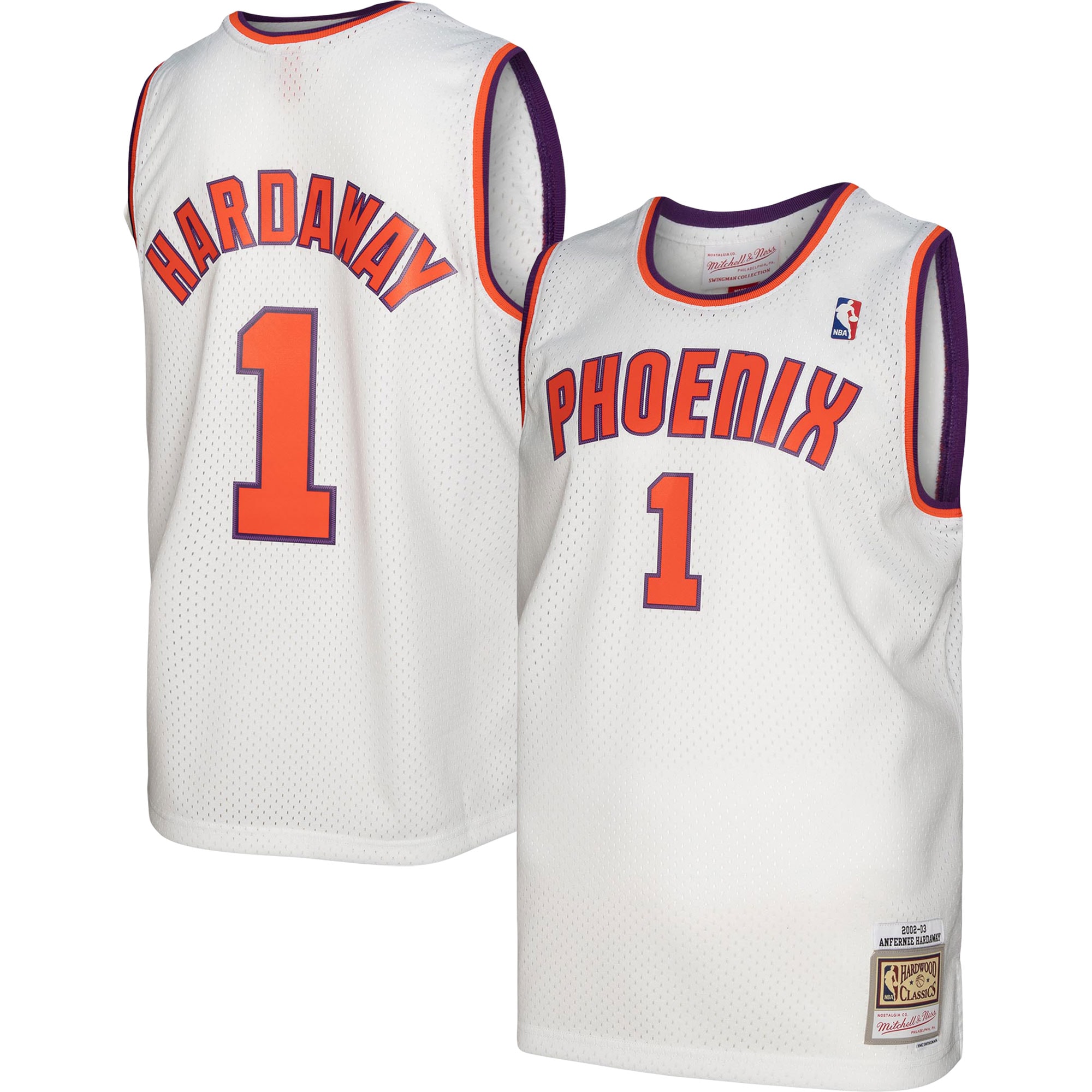 Men's Mitchell & Ness Penny Hardaway White Phoenix Suns 2002/03 Hardwood Classics Swingman Jersey
