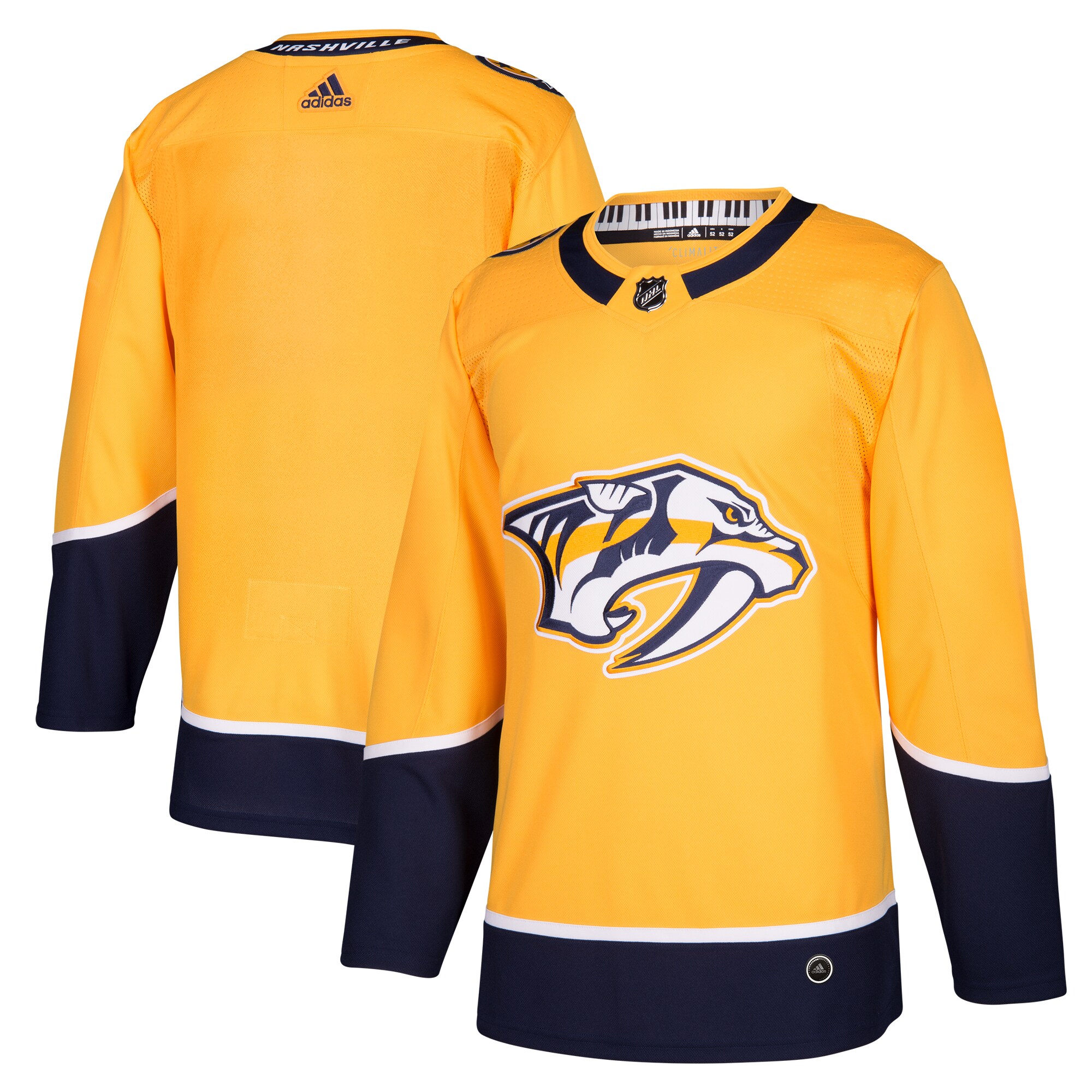 Men's Nashville Predators Gold Home Blank Jersey