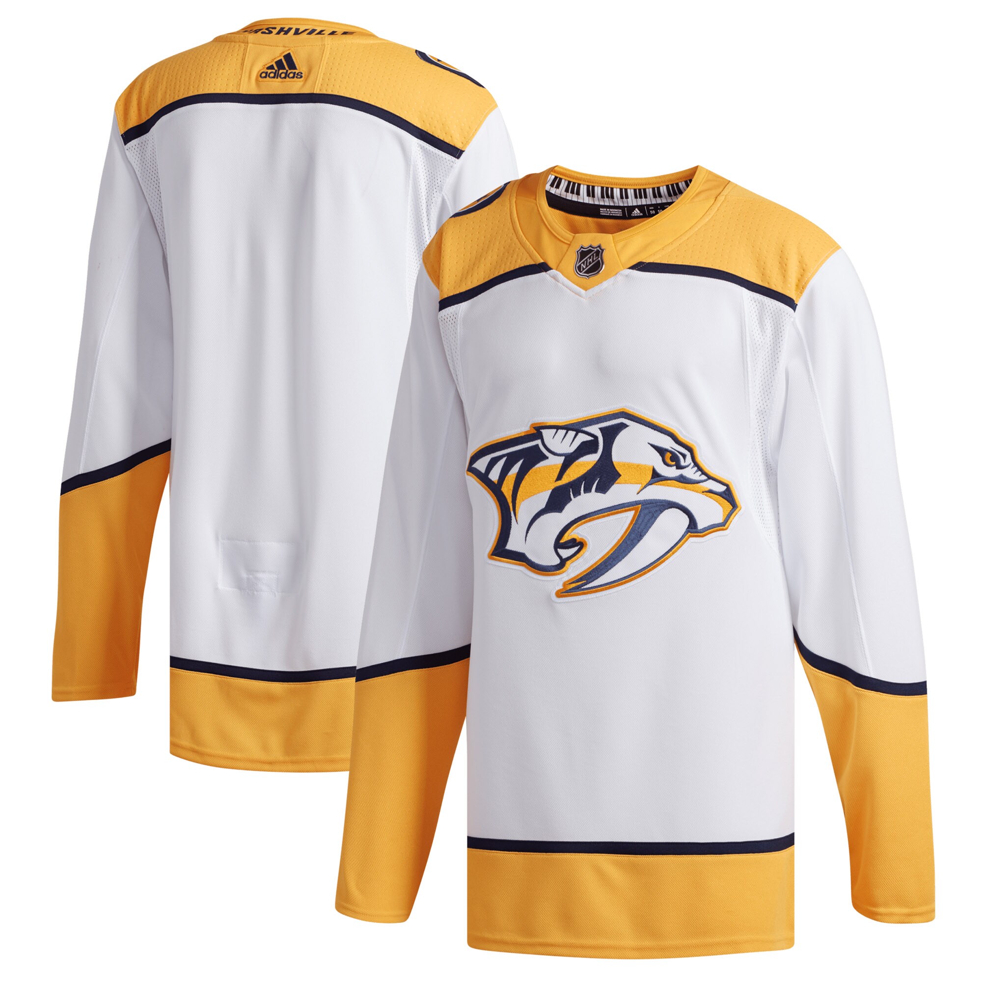 Men's Nashville Predators White Away Jersey