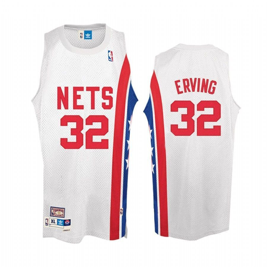 Men's Nets Julius Erving 32 White Soul Swingman Home Jersey