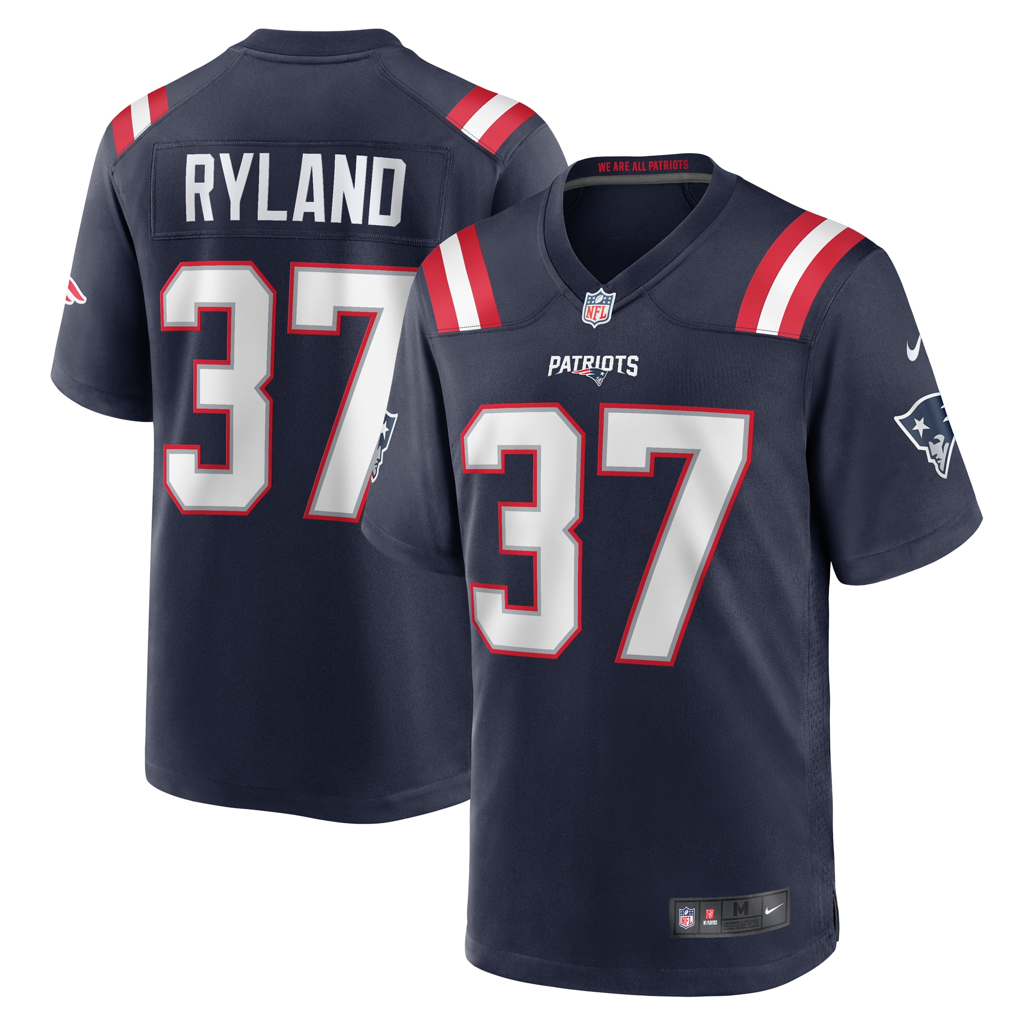 Men's New England Patriots Chad Ryland Navy Team Game Jersey Js8171