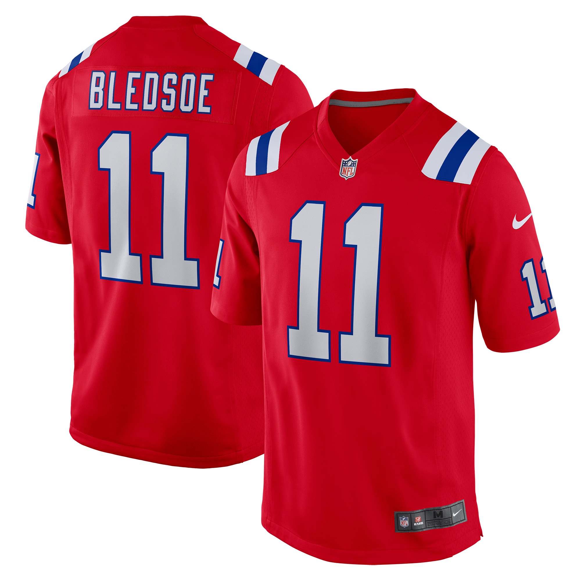 Men's New England Patriots Drew Bledsoe Red Retired Player Alternate Game Jersey Js3233