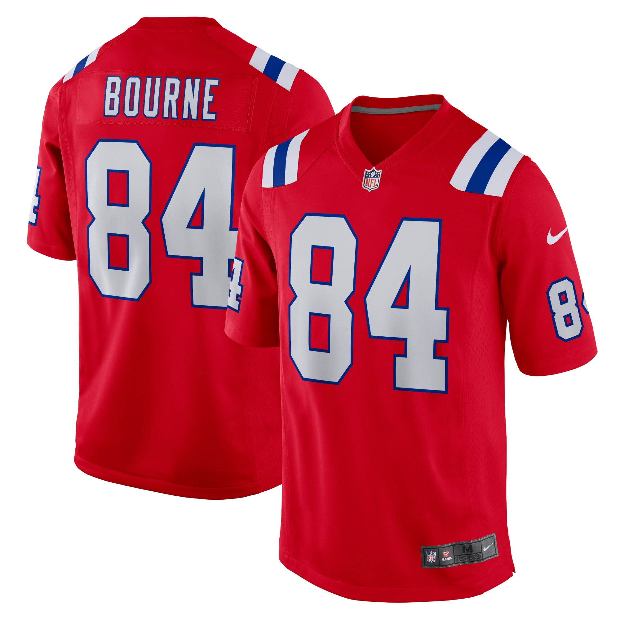 Men's New England Patriots Kendrick Bourne Red Game Jersey Js9674
