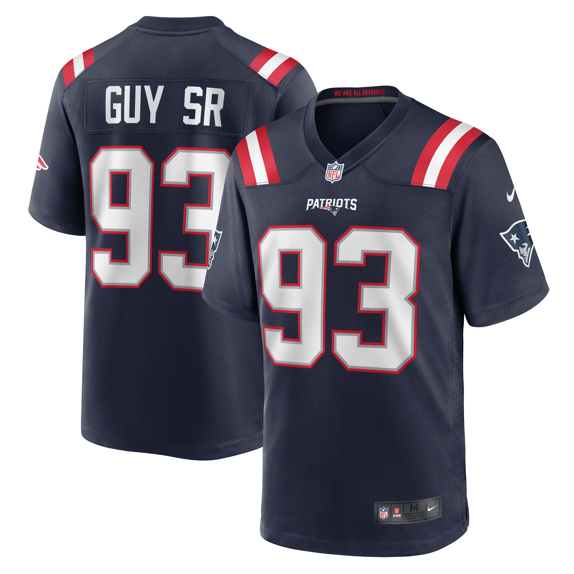 Men's New England Patriots Lawrence Guy Navy Team Game Jersey Js7478