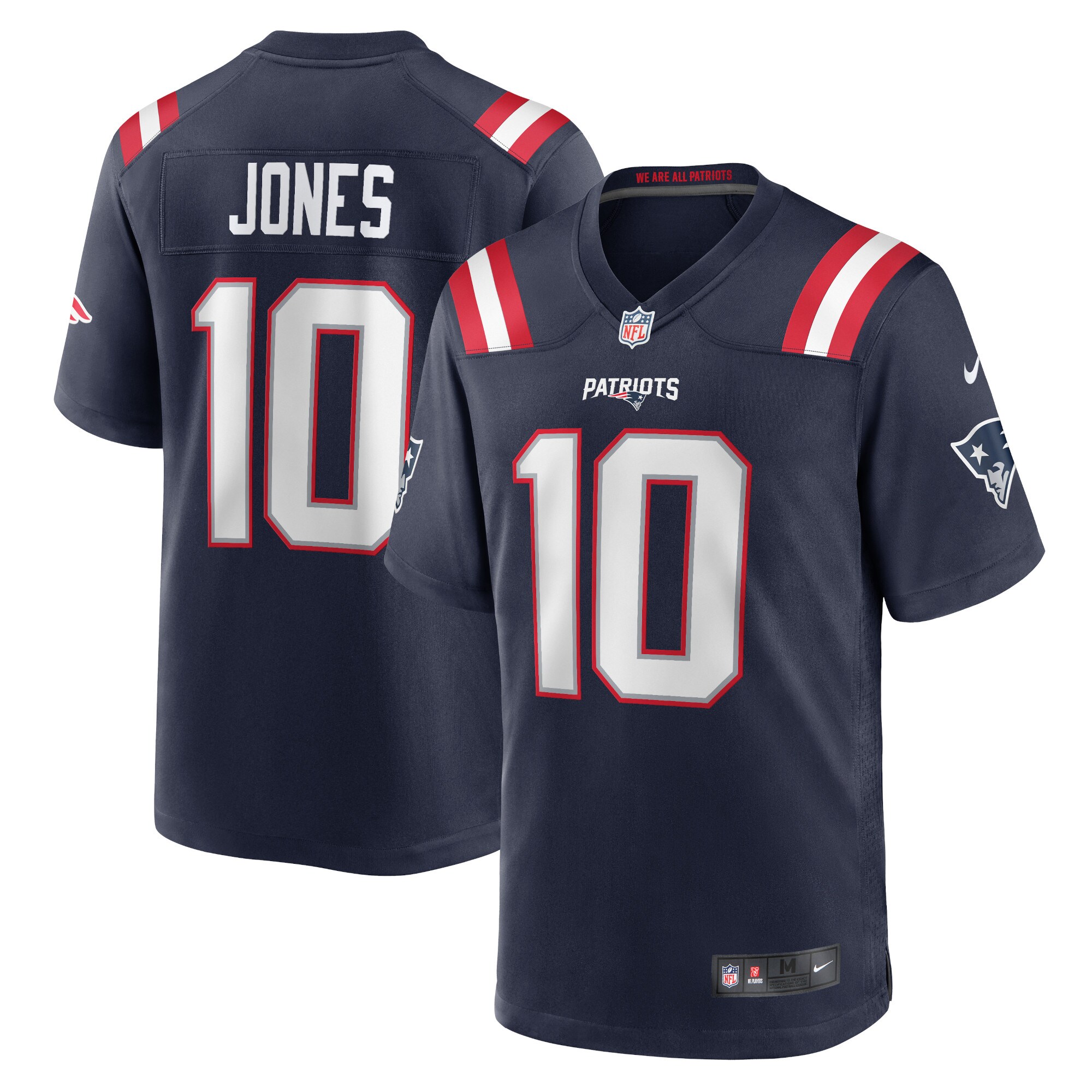 Men's New England Patriots Mac Jones Navy Game Jersey Js2639