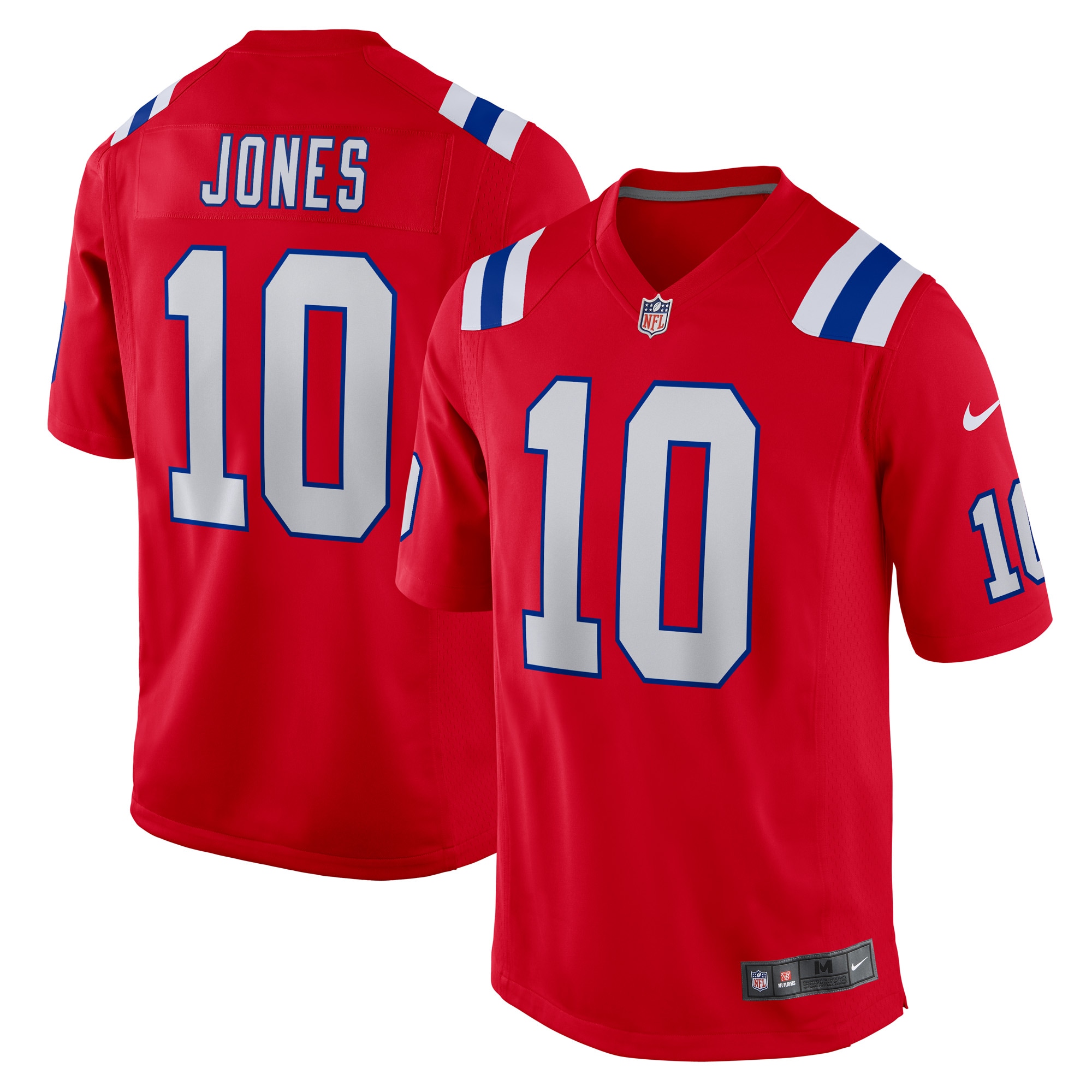 Men's New England Patriots Mac Jones Red Game Jersey Js8741