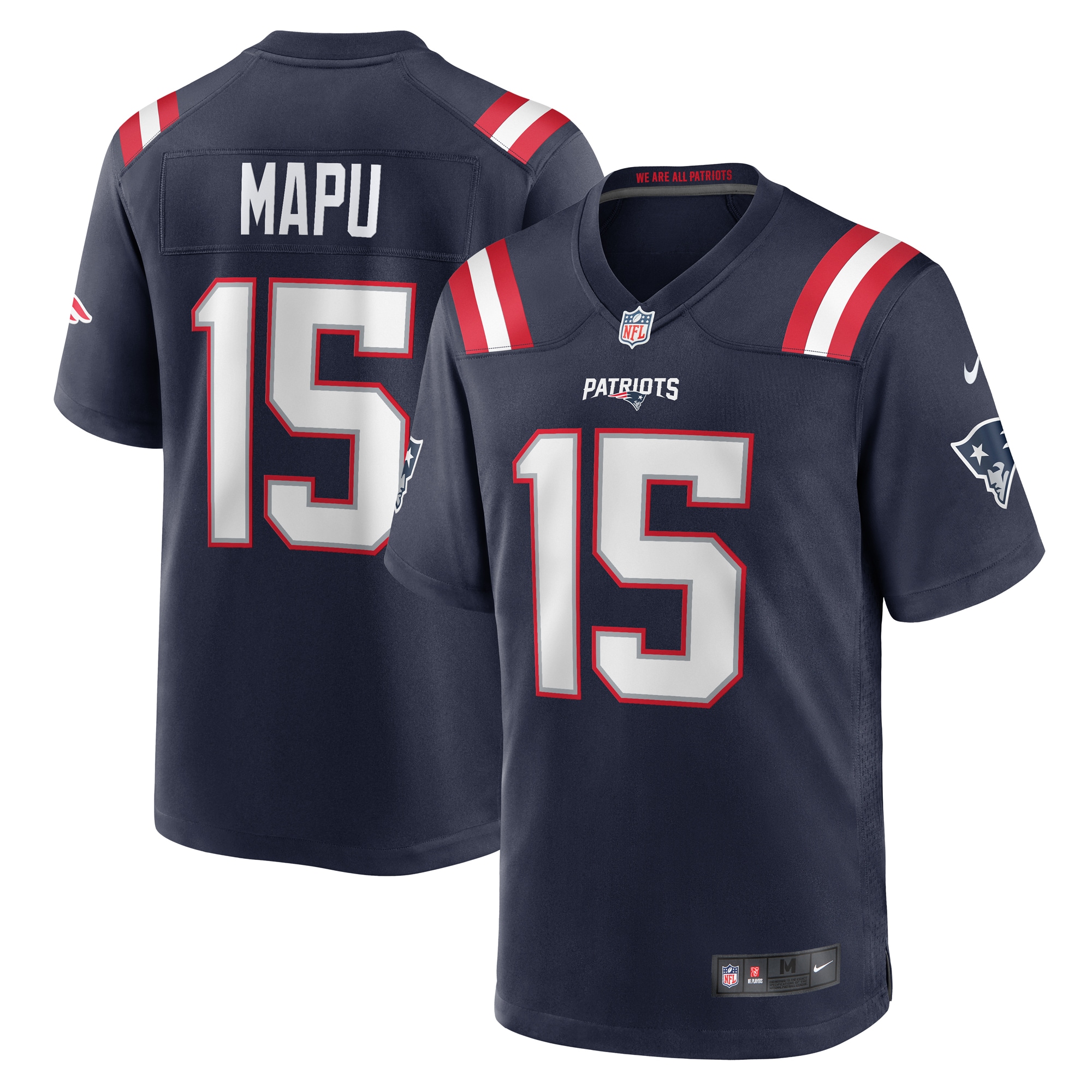 Men's New England Patriots Marte Mapu Navy Game Jersey Js7287