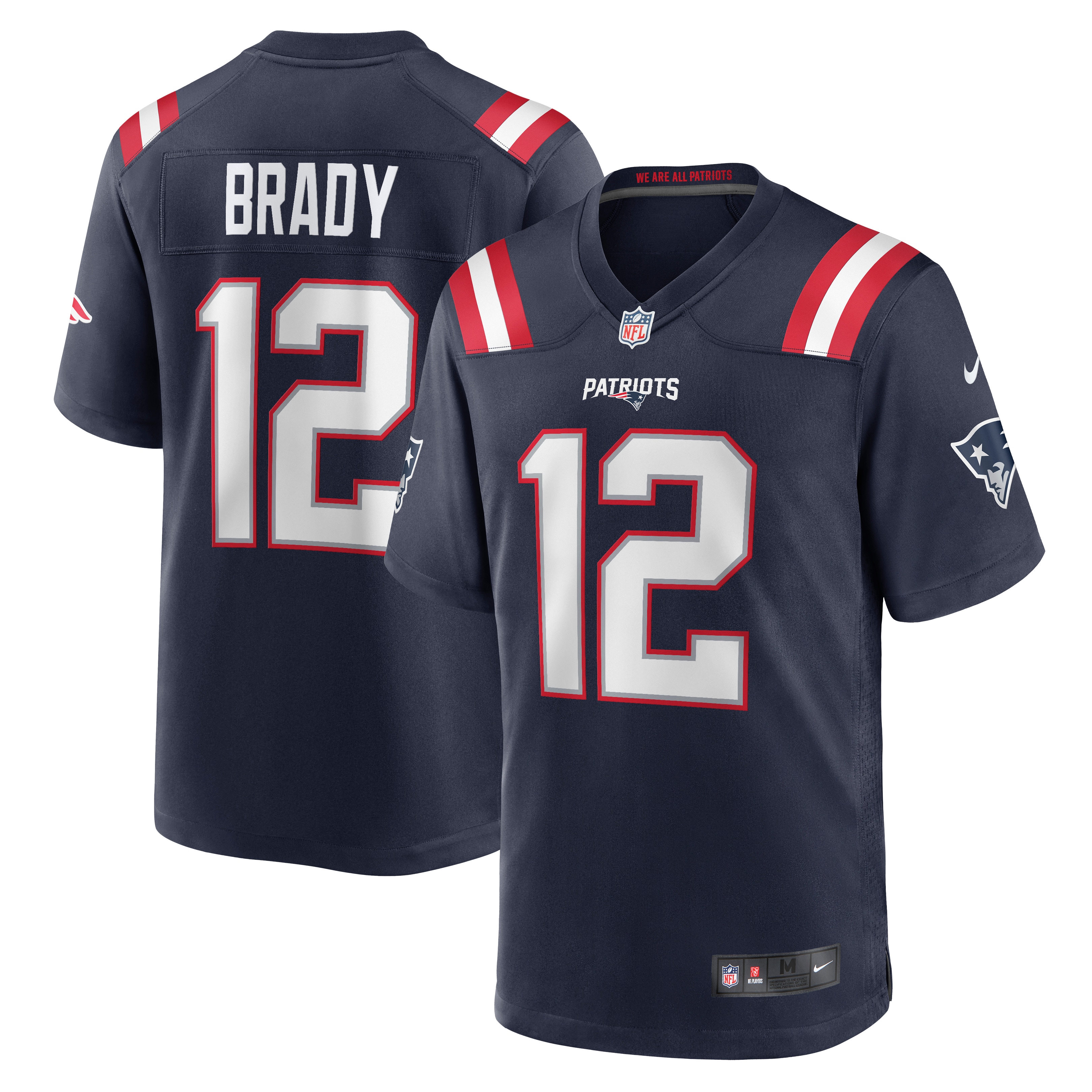 Men's New England Patriots Navy Game Retired Player Jersey Js3744