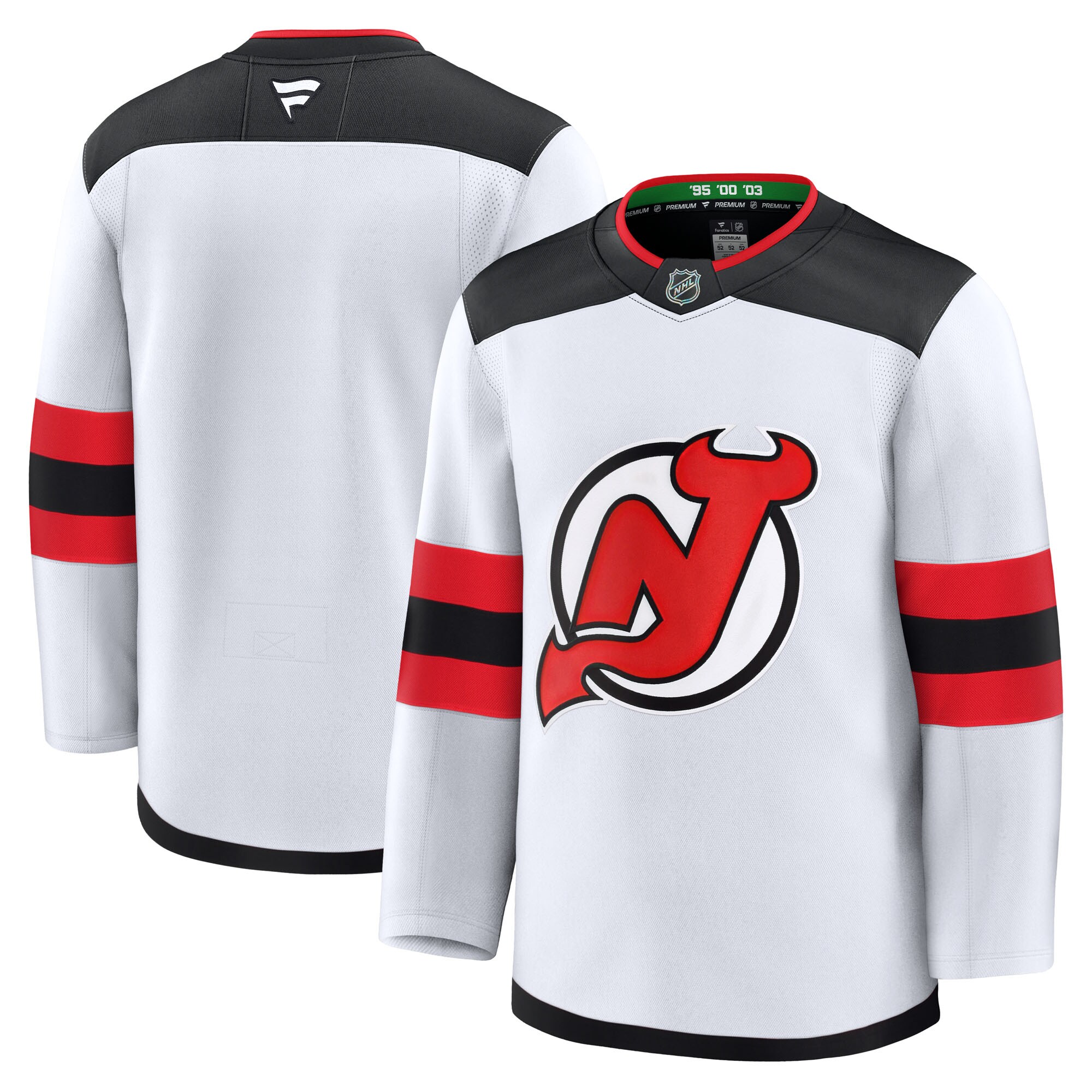 Men's New Jersey Devils White Away Premium Jersey