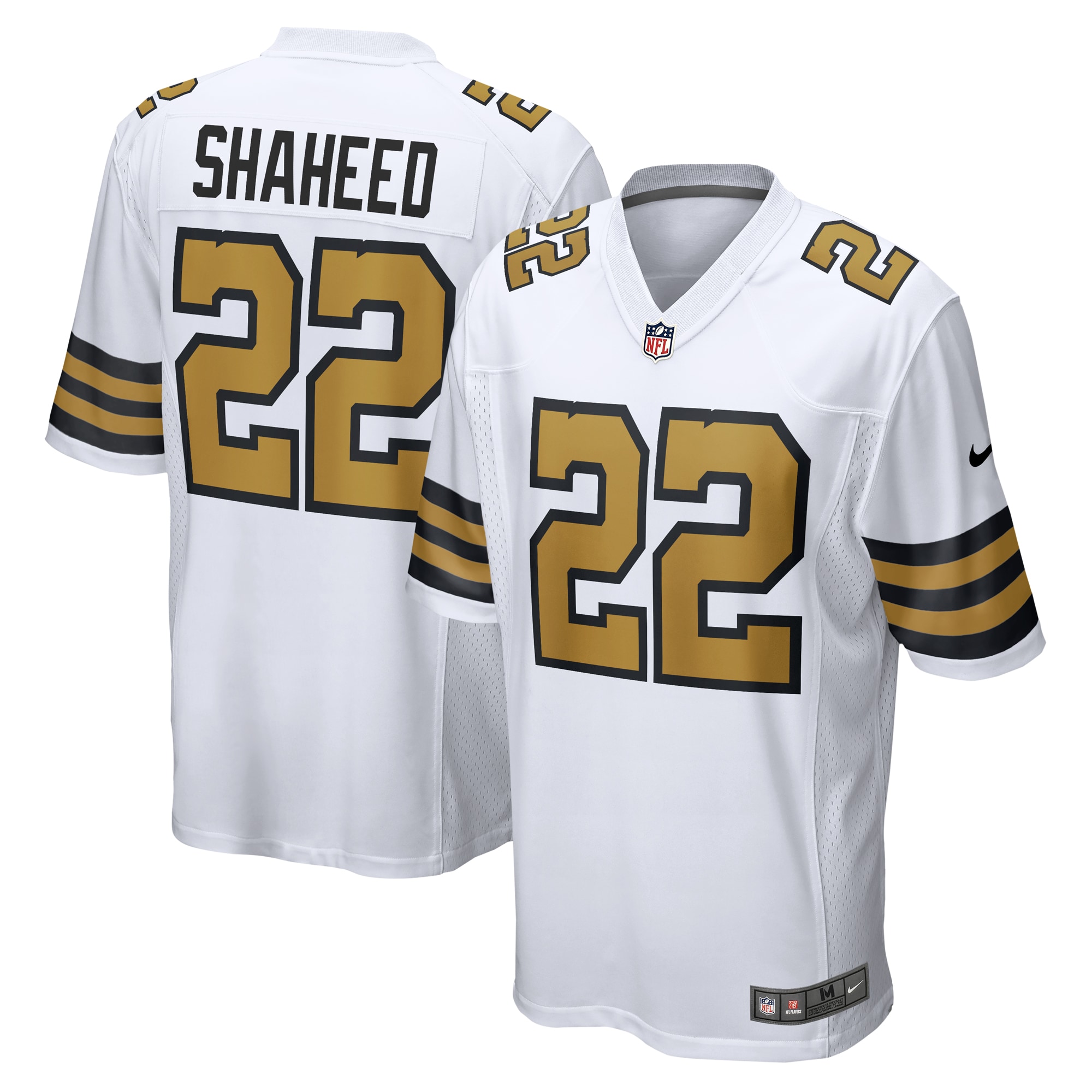 Men's New Orleans Saints Rashid Shaheed White Alternate Game Jersey Js9232