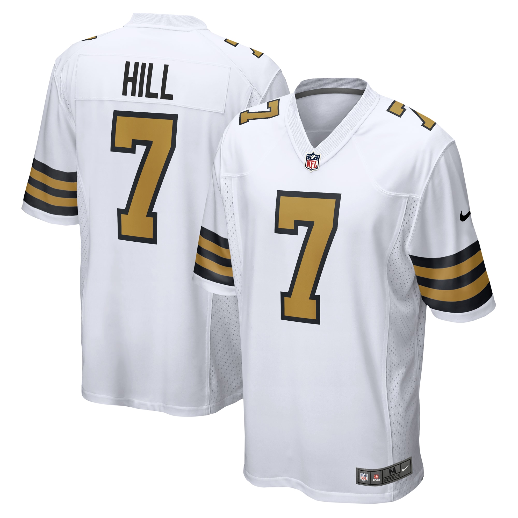 Men's New Orleans Saints Taysom Hill White Alternate Game Jersey Js1129