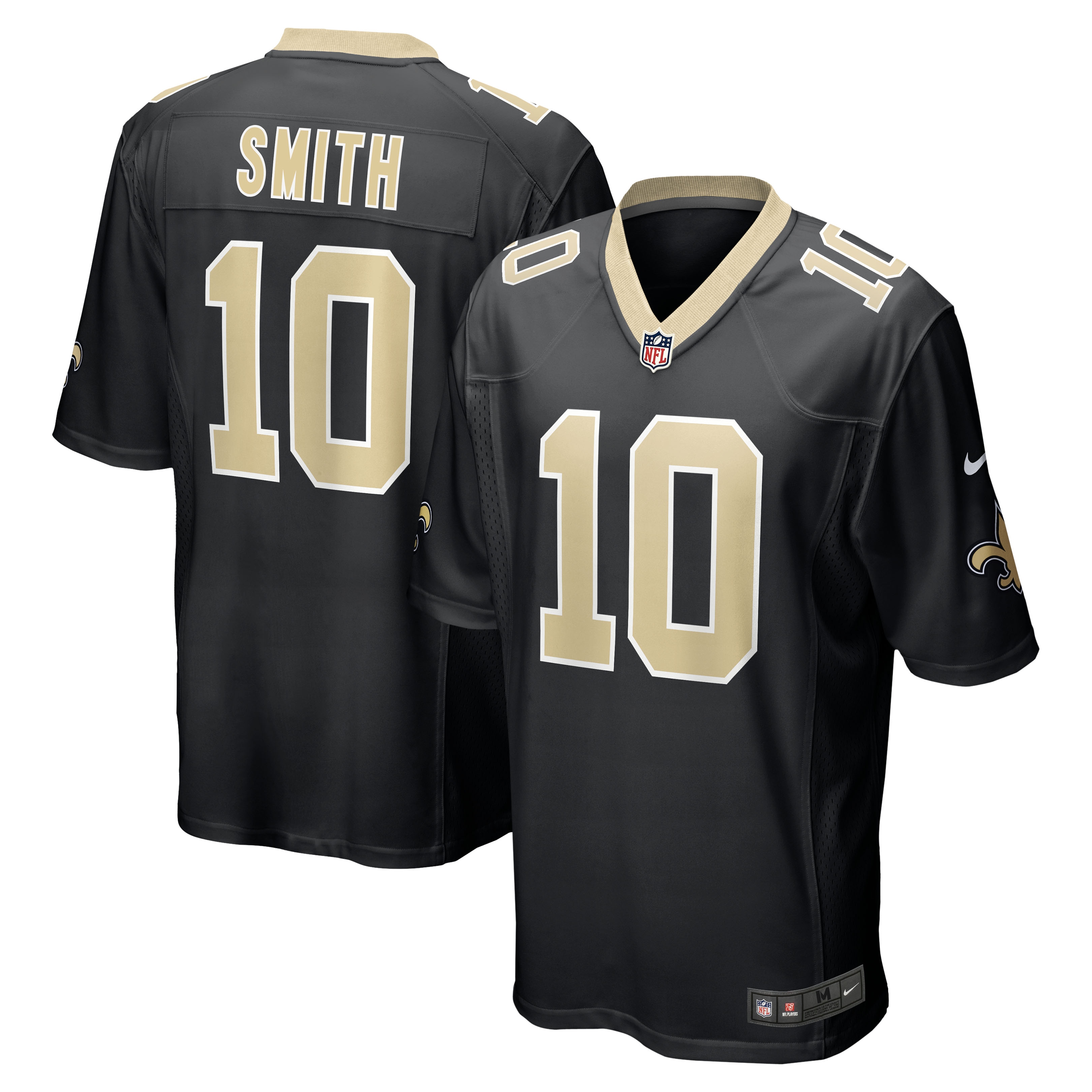 Men's New Orleans Saints Tre'quan Smith Black Game Jersey Js6443