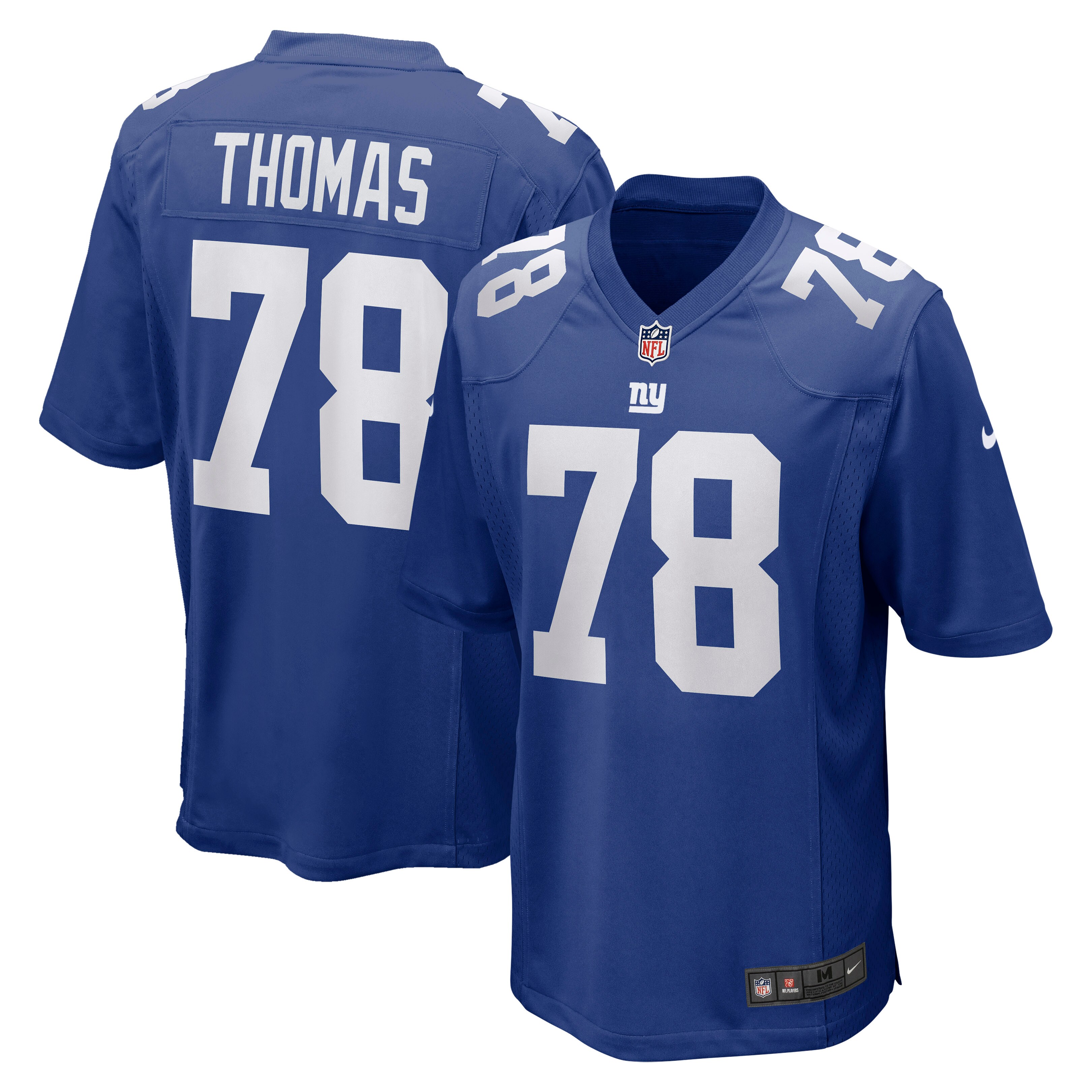 Men's New York Giants Andrew Thomas Royal Player Game Jersey Js9142