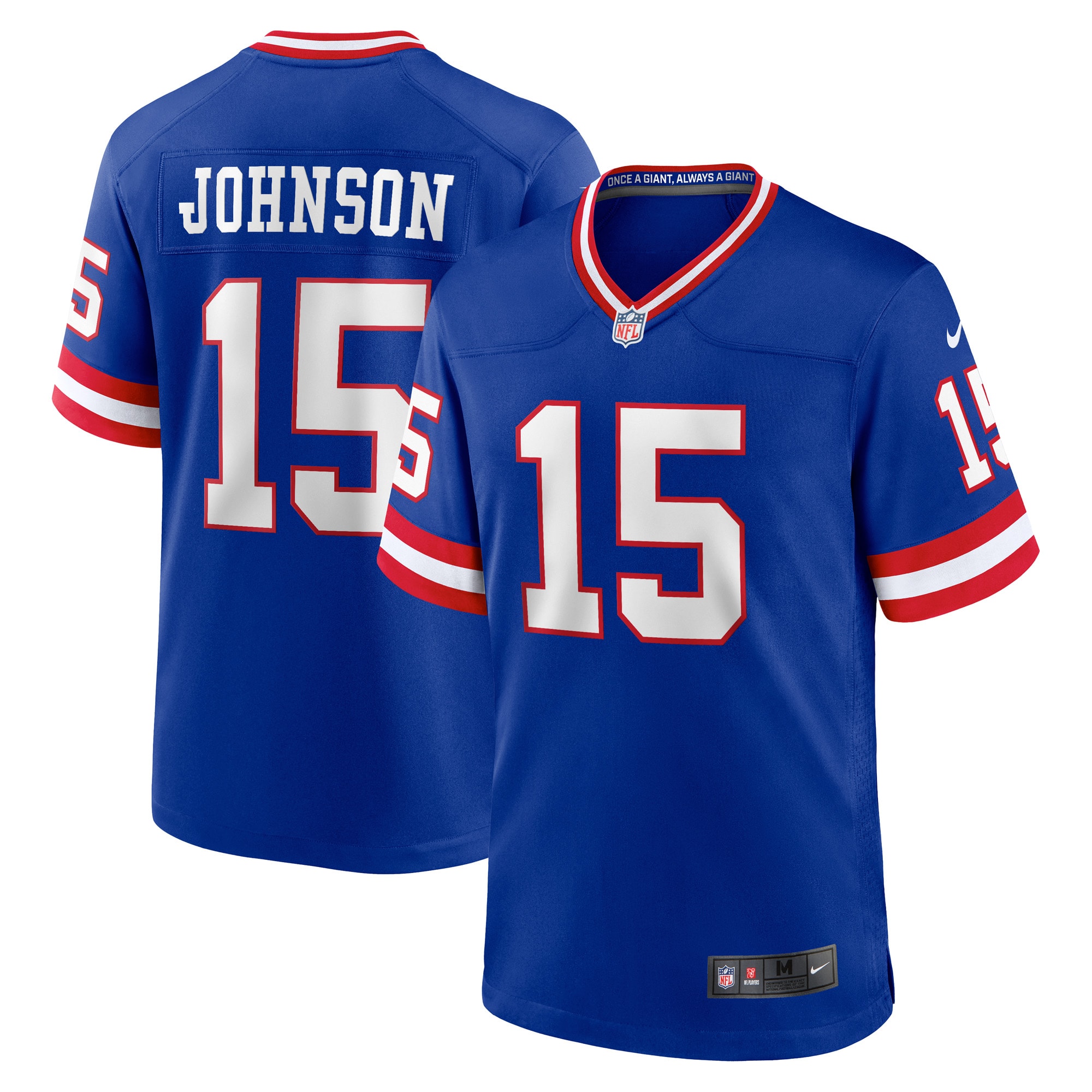 Men's New York Giants Collin Johnson Royal Classic Player Game Jersey Js8621
