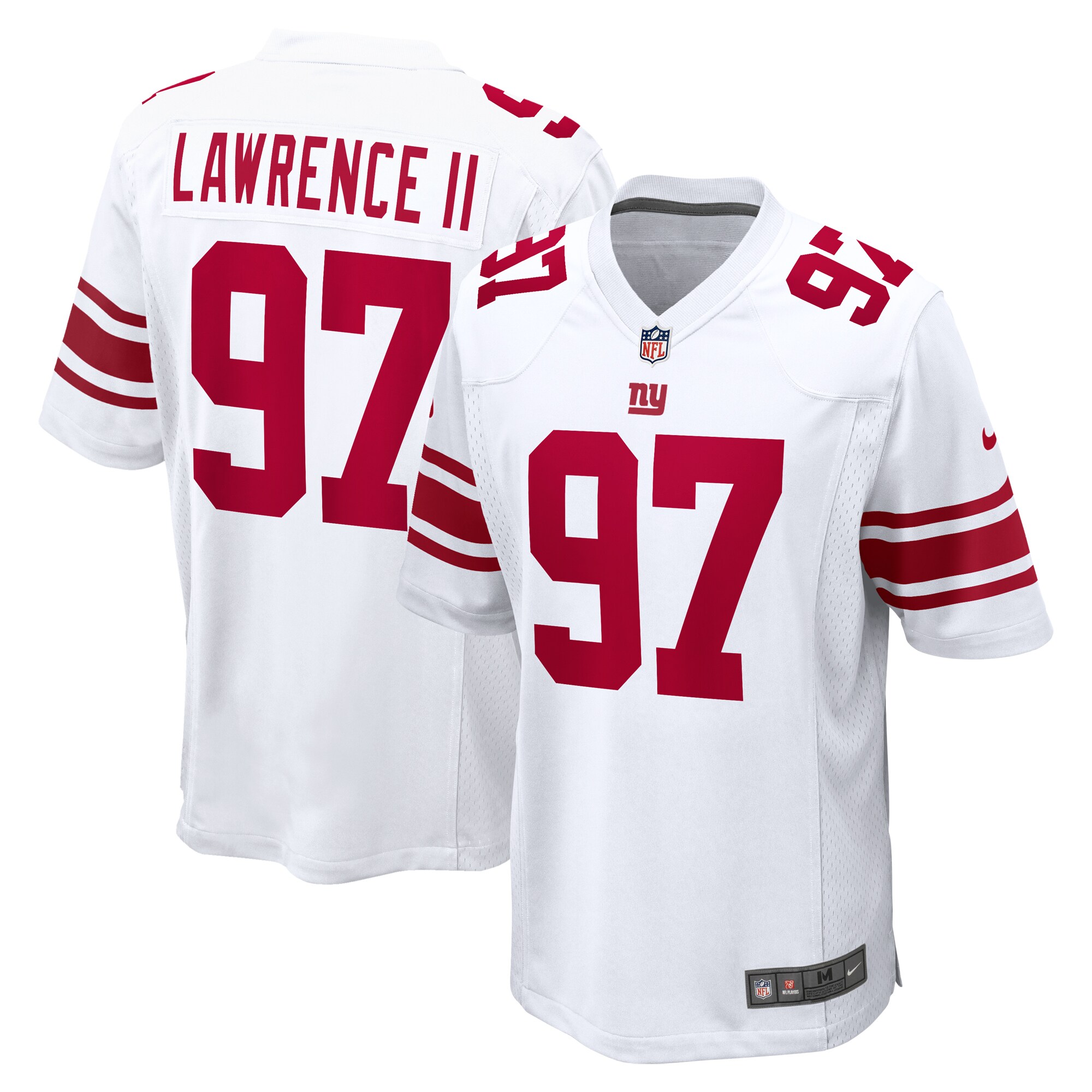 Men's New York Giants Dexter Lawrence Ii White Game Player Jersey Js3155