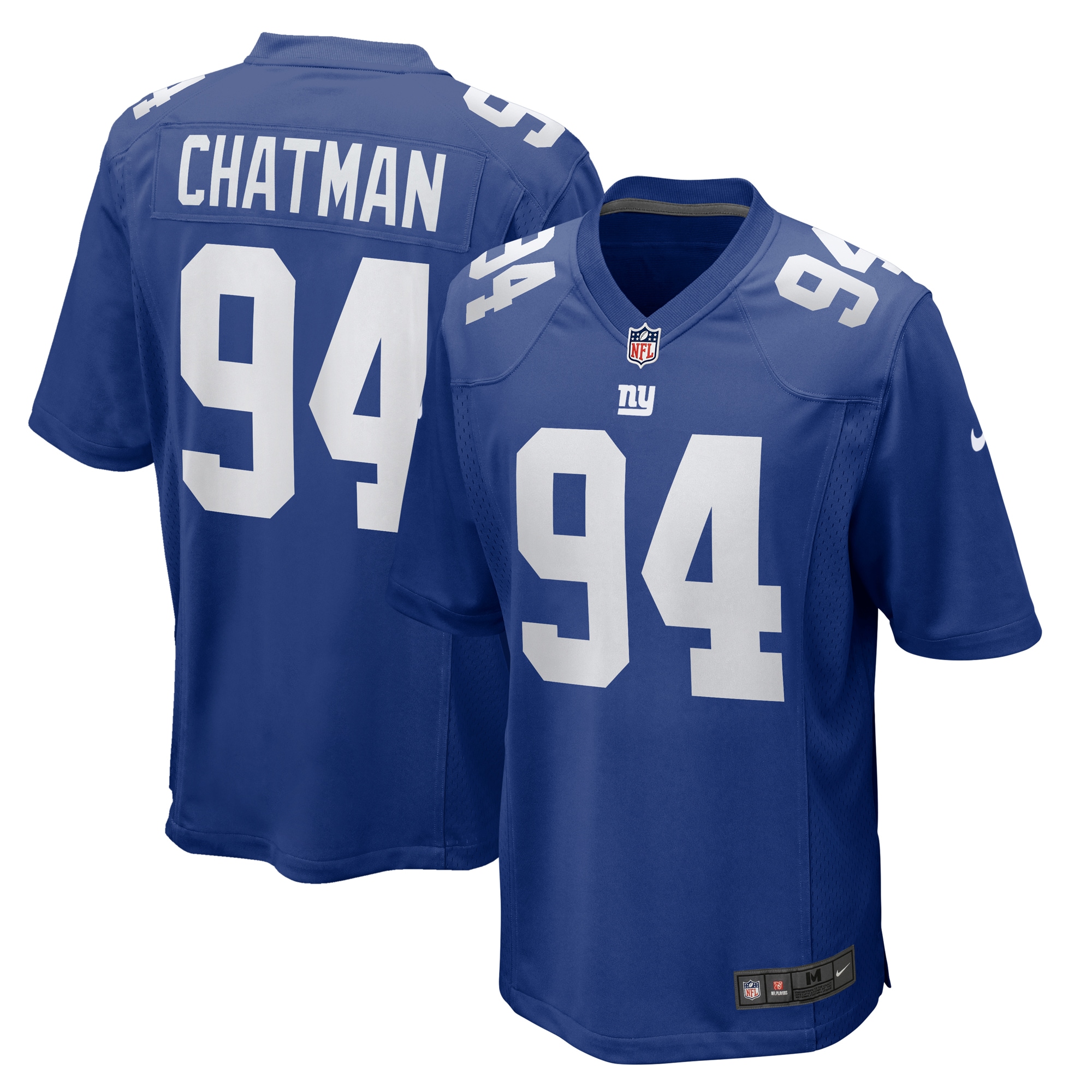 Men's New York Giants Elijah Chatman Royal Team Game Jersey Js4704